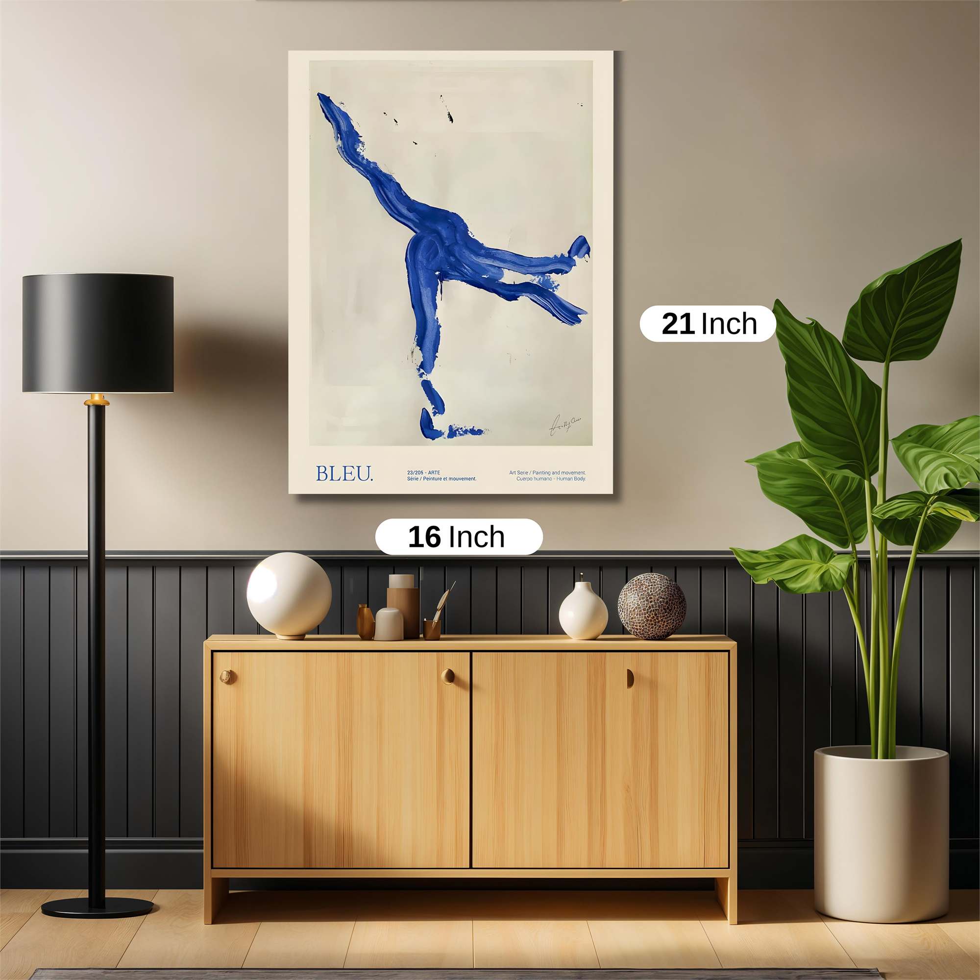 Blue Whimsy Safe Wall Magnetic / M