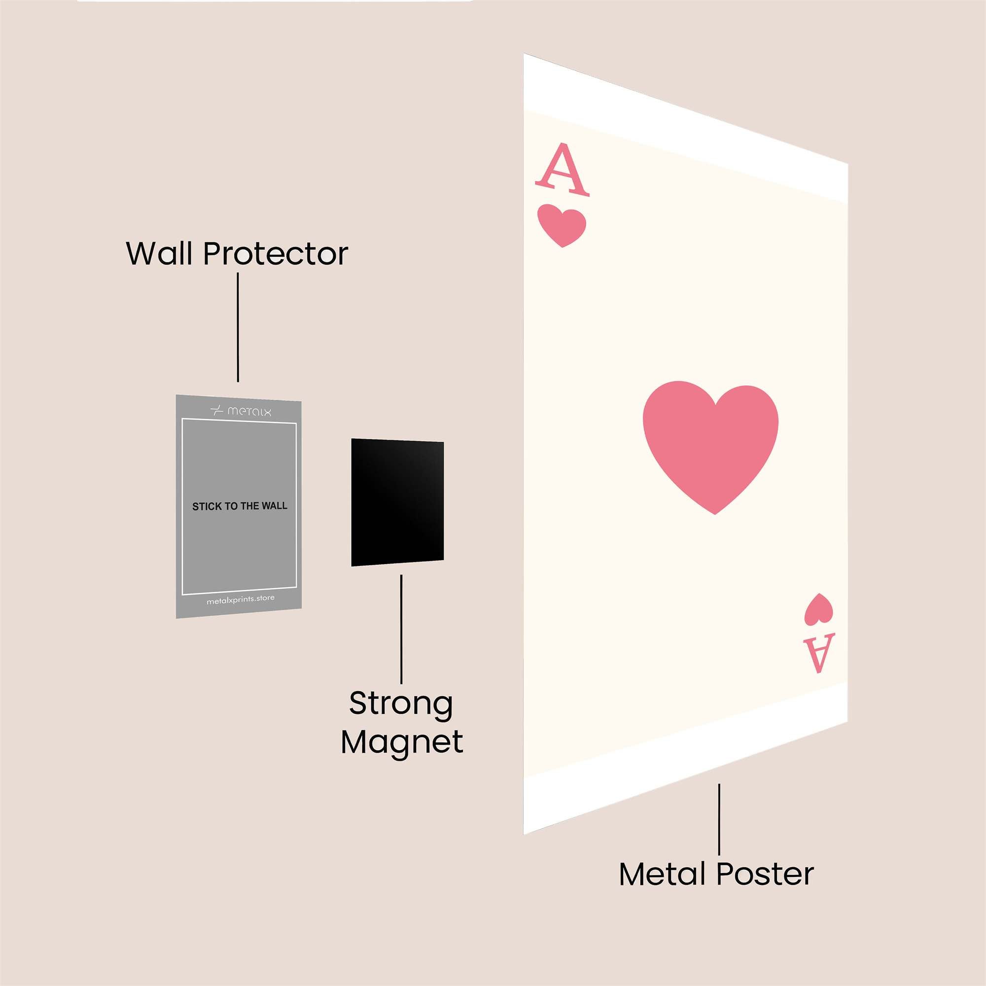 Ace Affection Safe Wall Magnetic / M