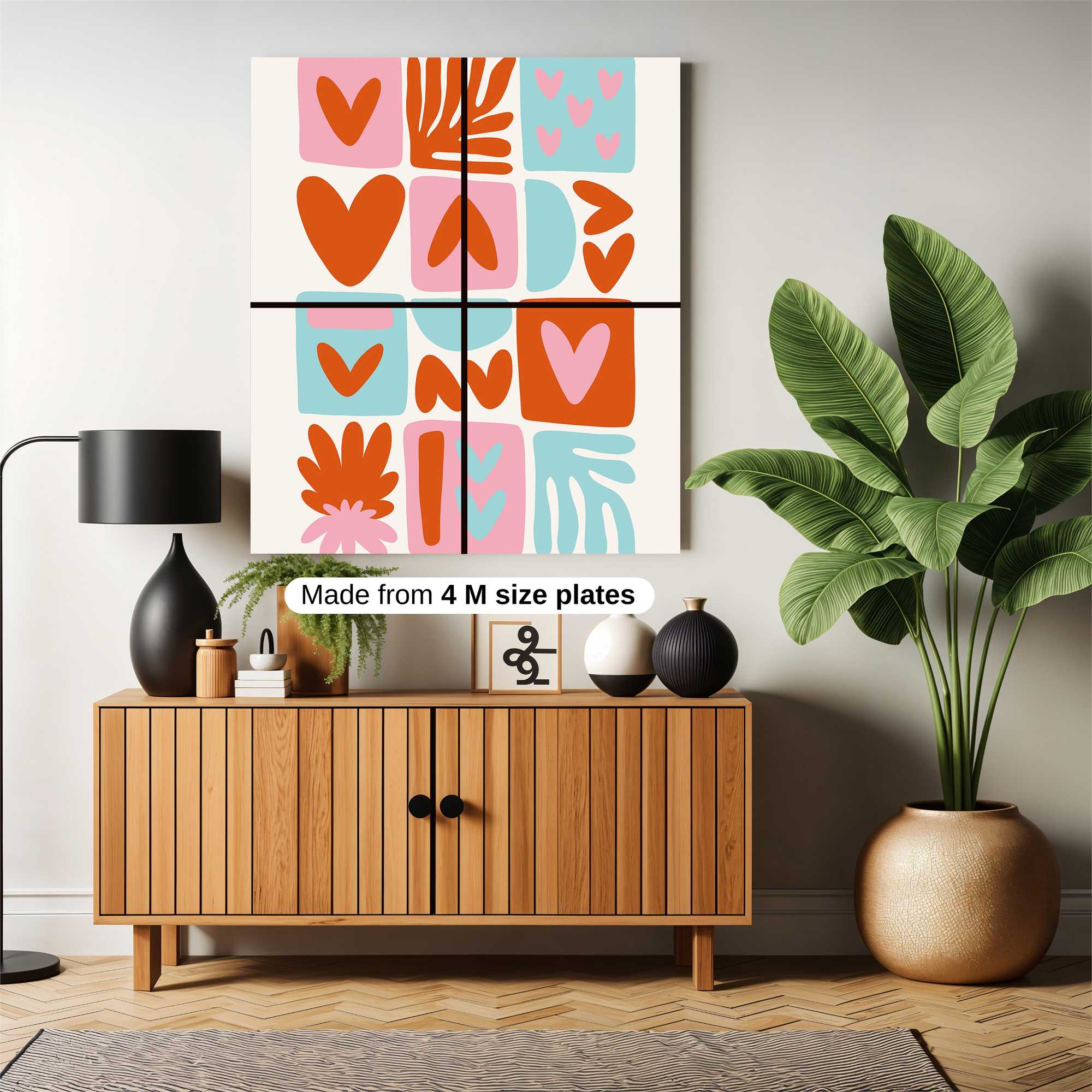 Love Mosaic Safe Wall Magnetic / M
