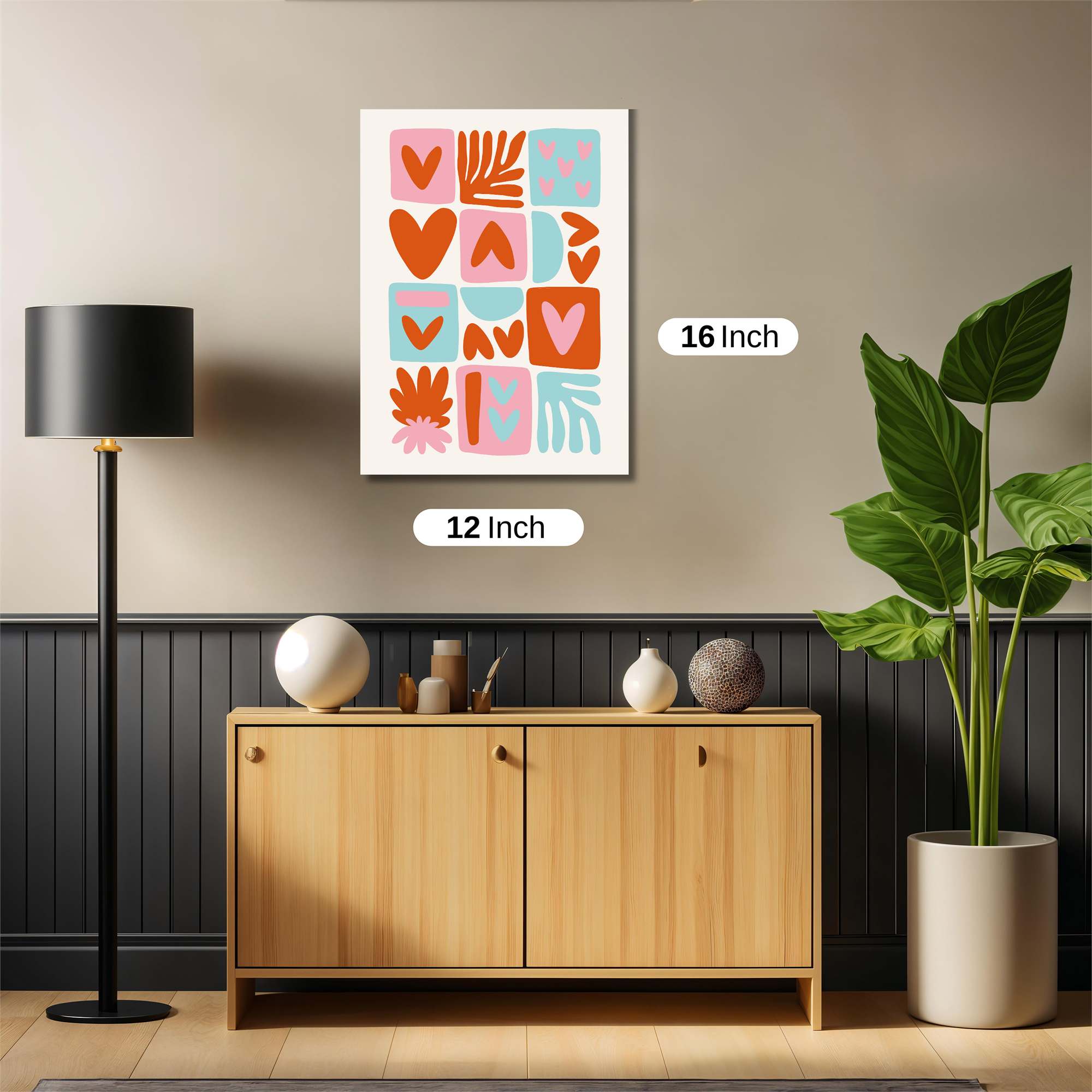 Love Mosaic Safe Wall Magnetic / M