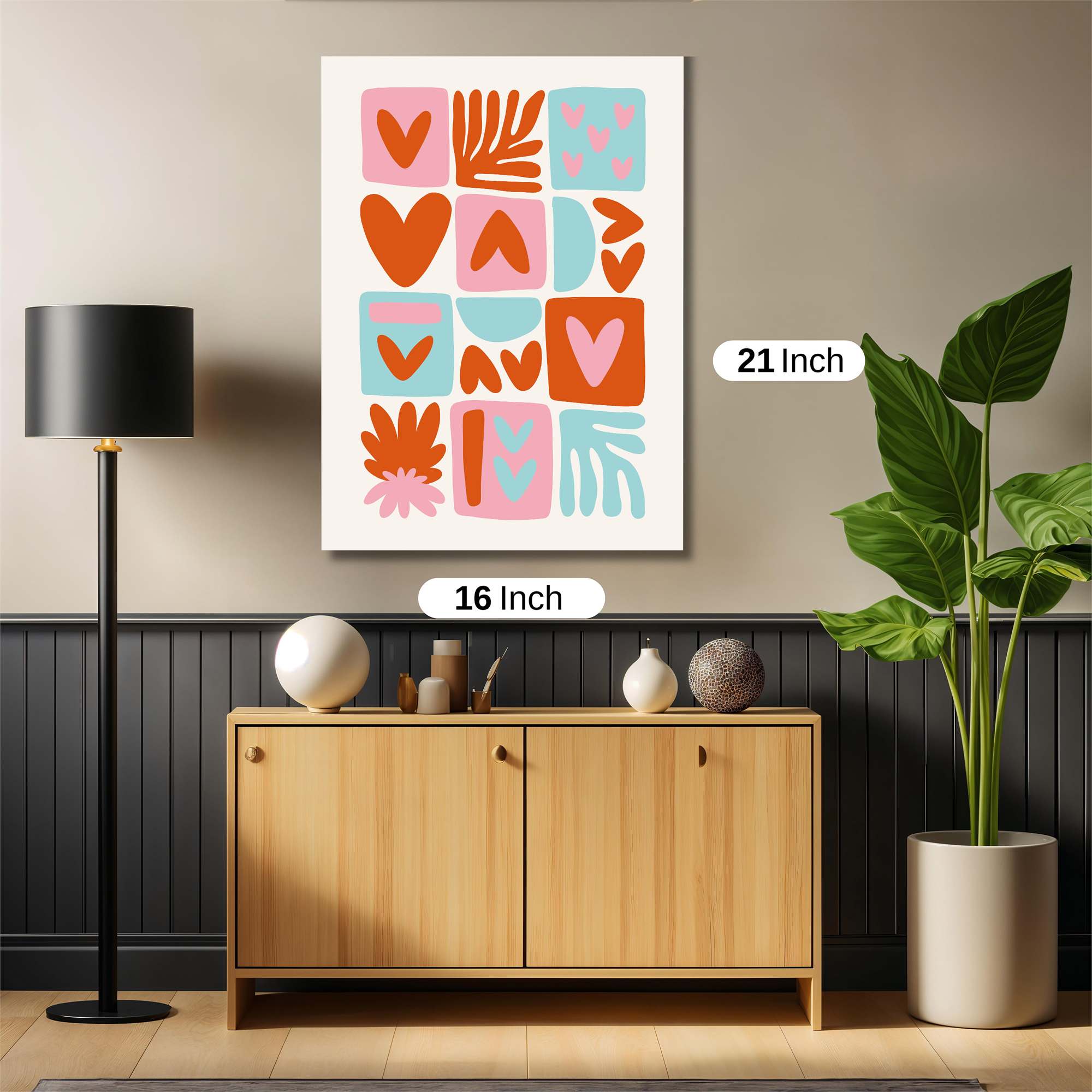Love Mosaic Safe Wall Magnetic / M