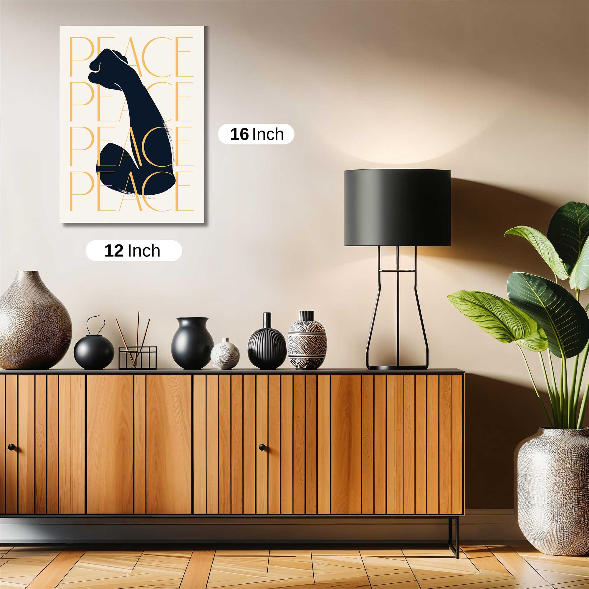 Peaceful Fist Safe Wall Magnetic / M