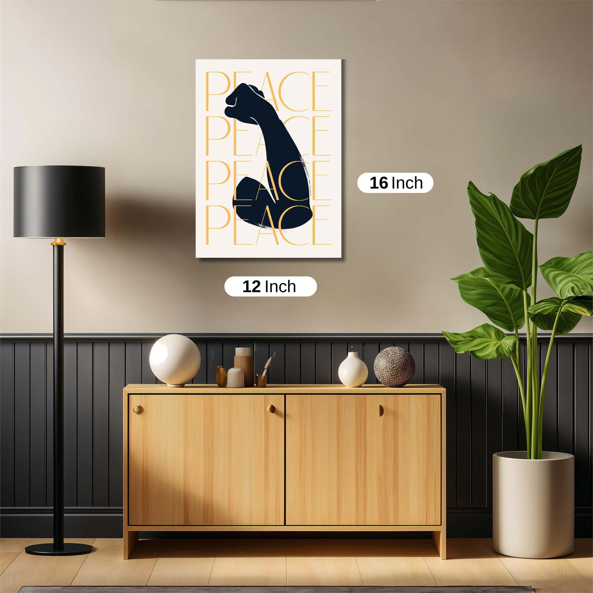 Peaceful Fist Safe Wall Magnetic / M