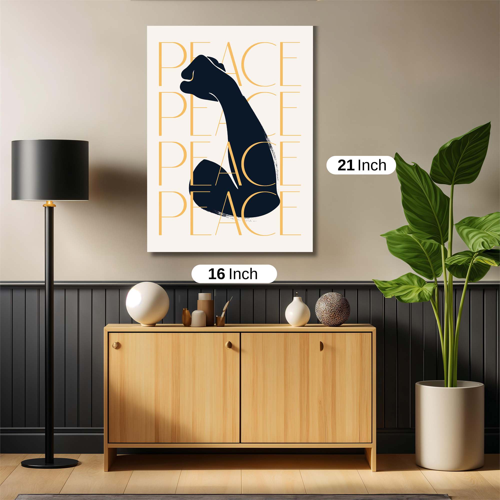Peaceful Fist Safe Wall Magnetic / M