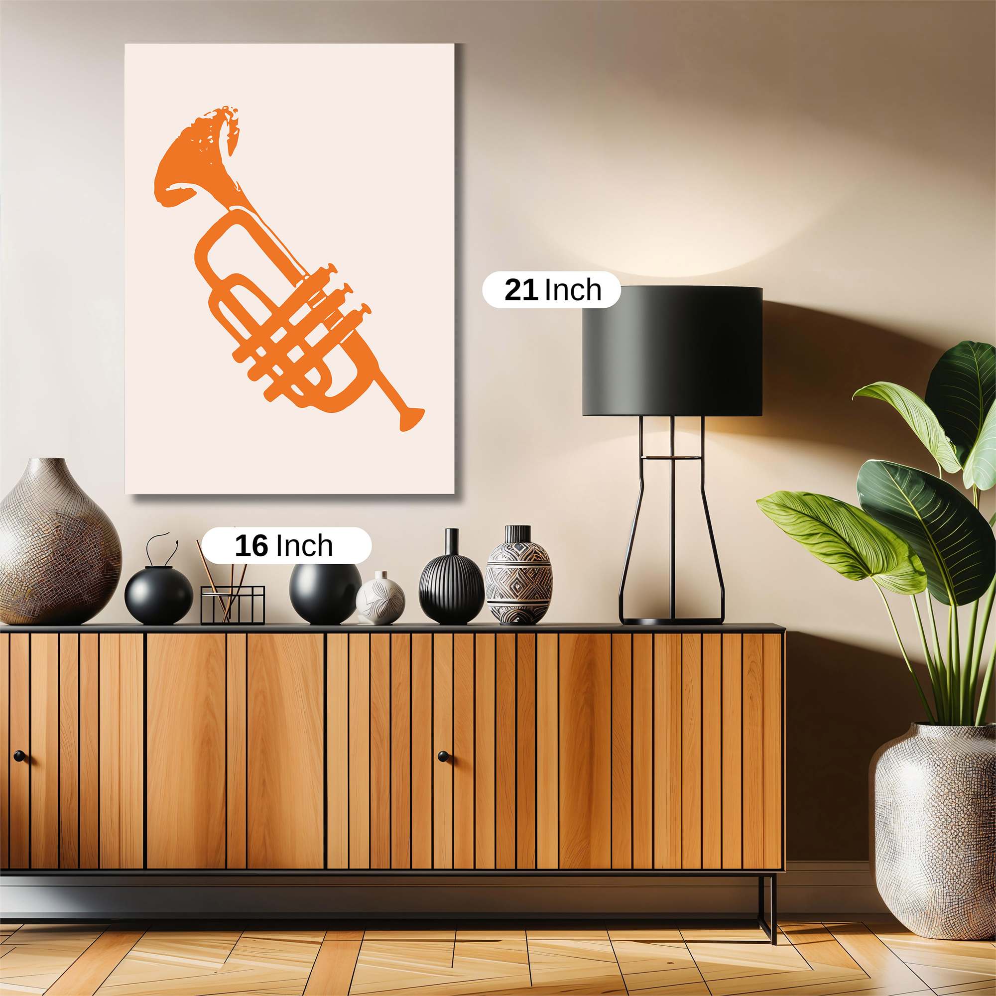 Trumpet Whimsy Safe Wall Magnetic / M