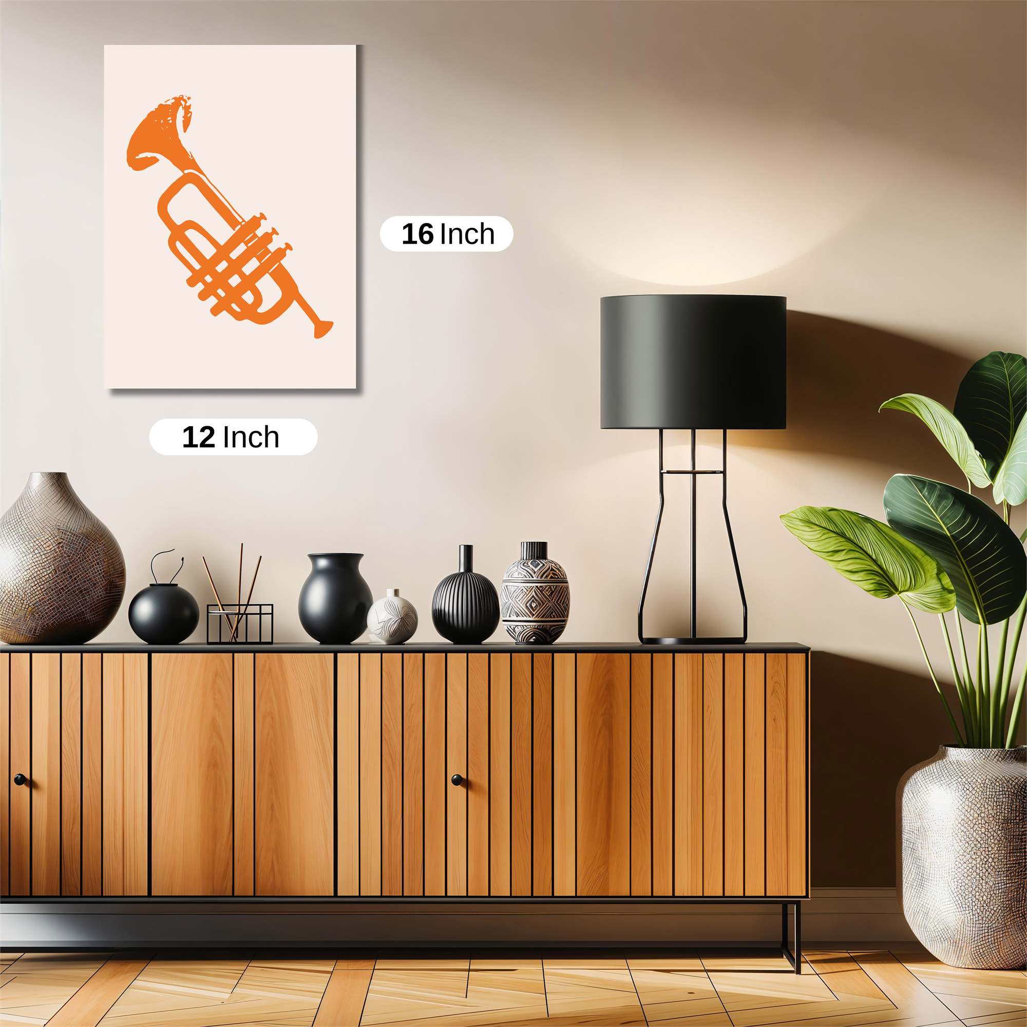 Trumpet Whimsy Safe Wall Magnetic / M