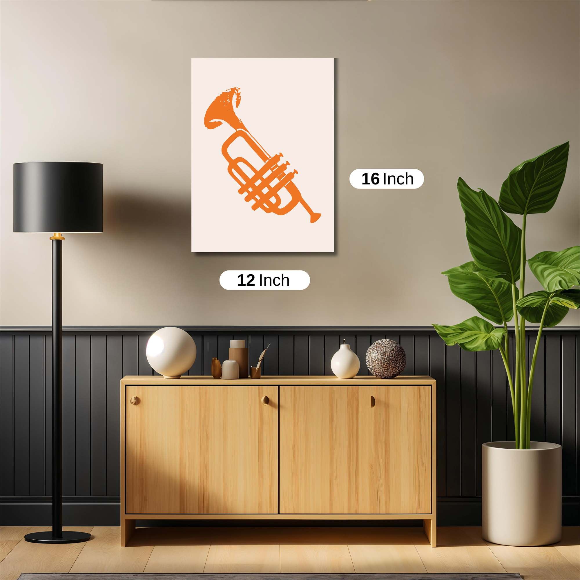 Trumpet Whimsy Safe Wall Magnetic / M