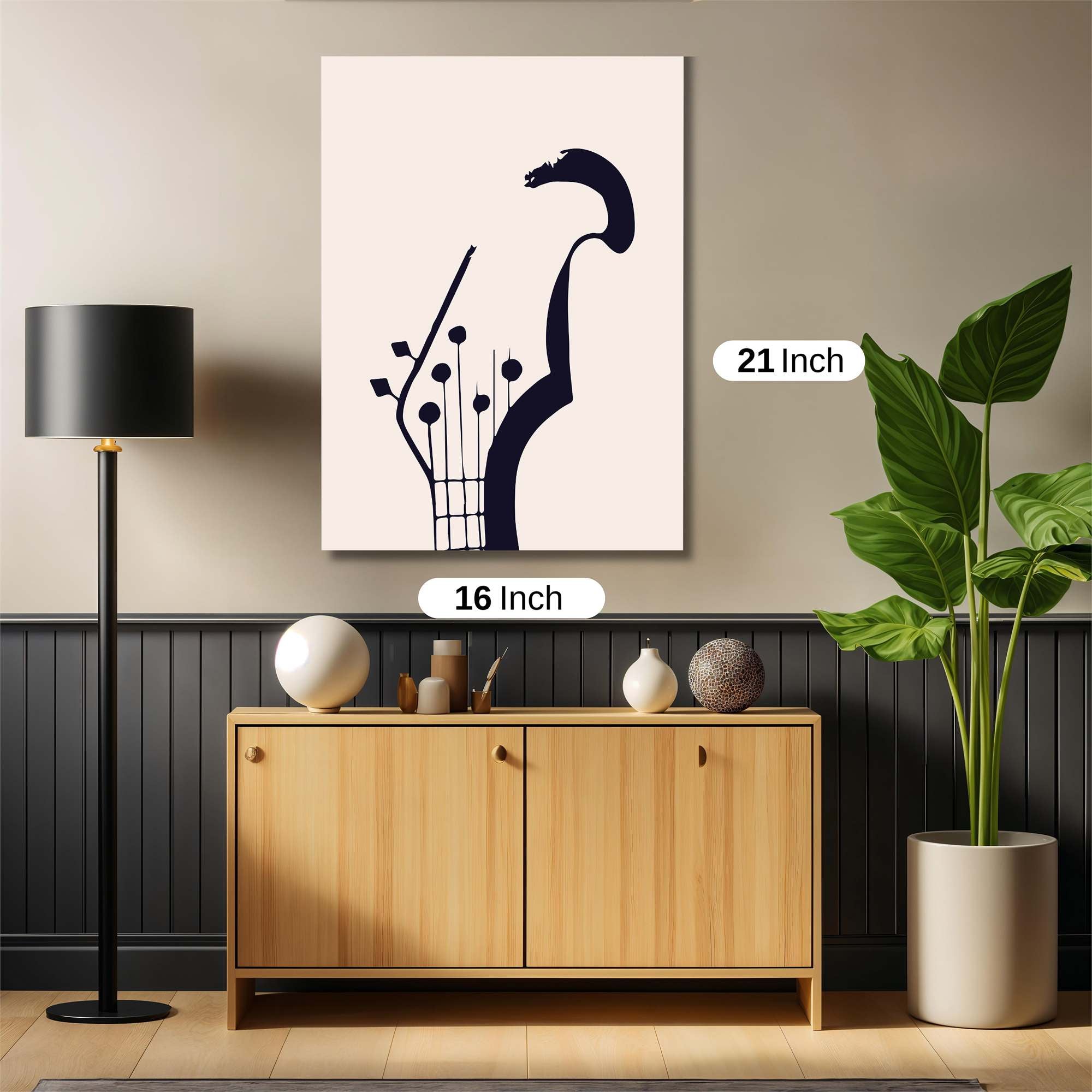 Guitar Whimsy Safe Wall Magnetic / M