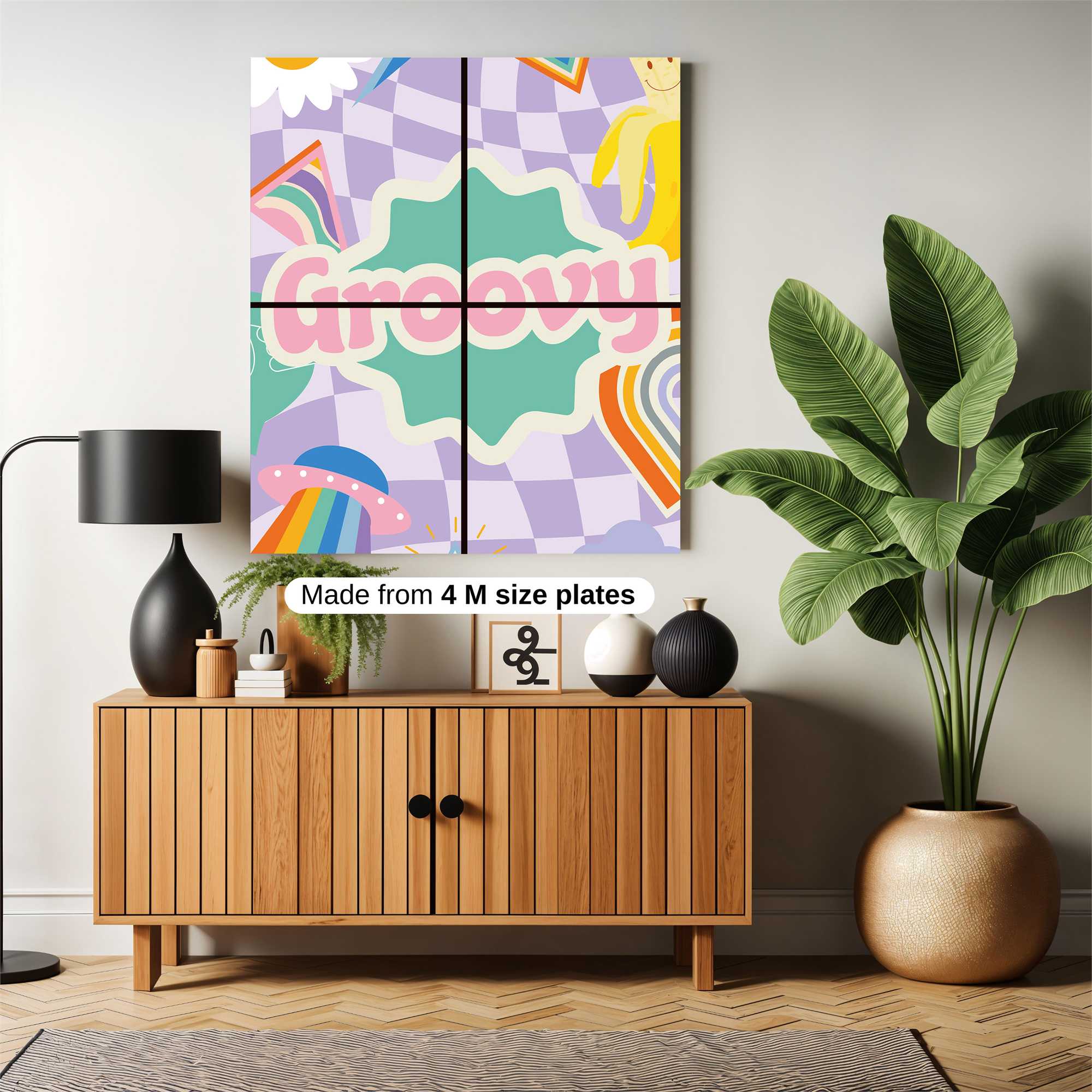 Groovy Vibes Safe Wall Magnetic / M