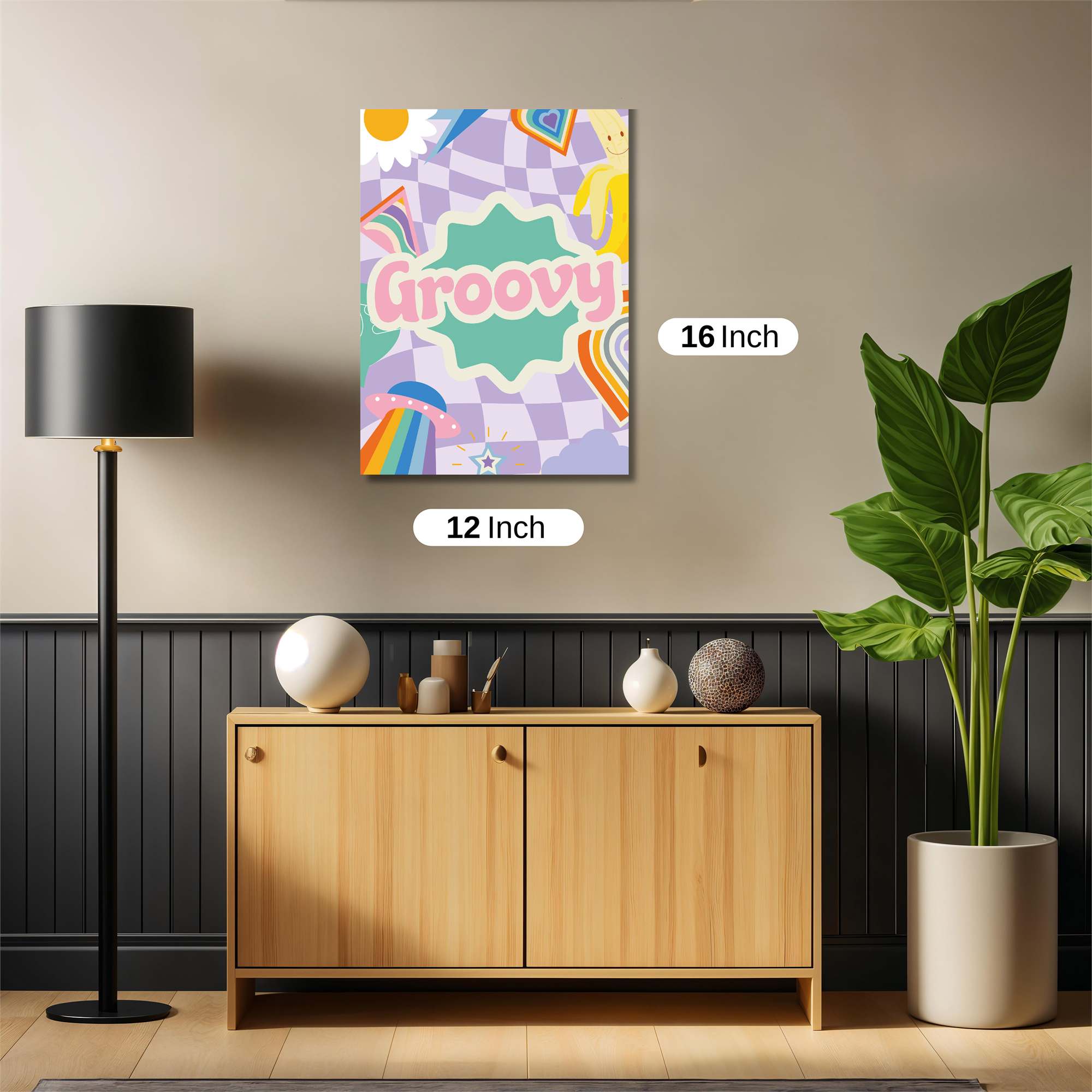 Groovy Vibes Safe Wall Magnetic / M