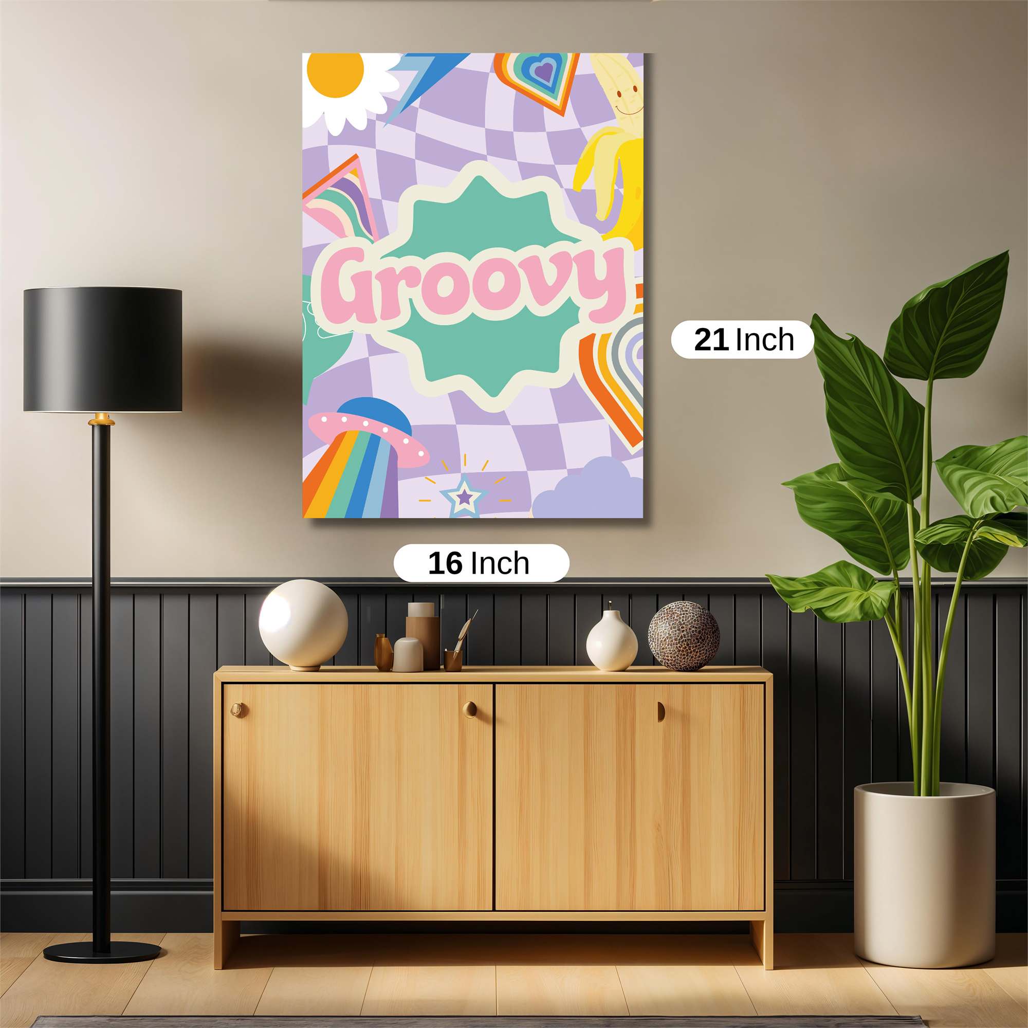 Groovy Vibes Safe Wall Magnetic / M