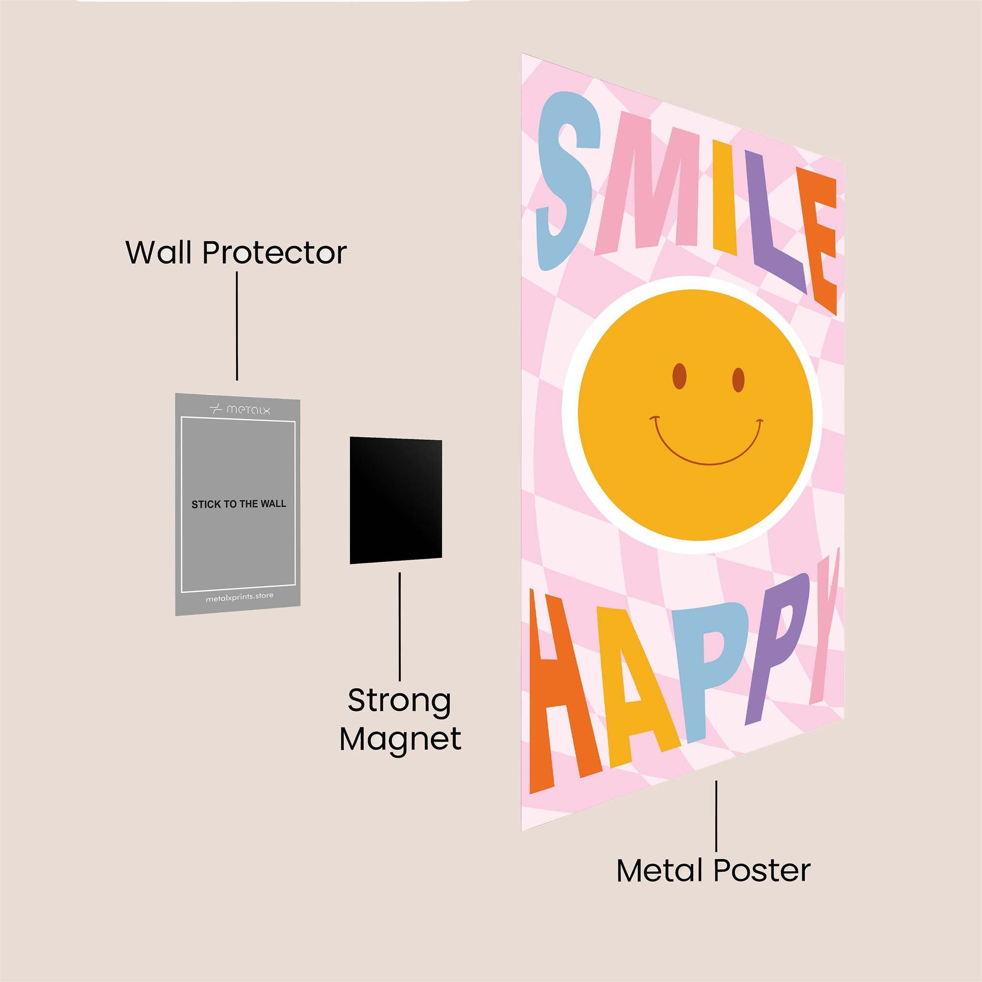 Smile Serene Safe Wall Magnetic / M