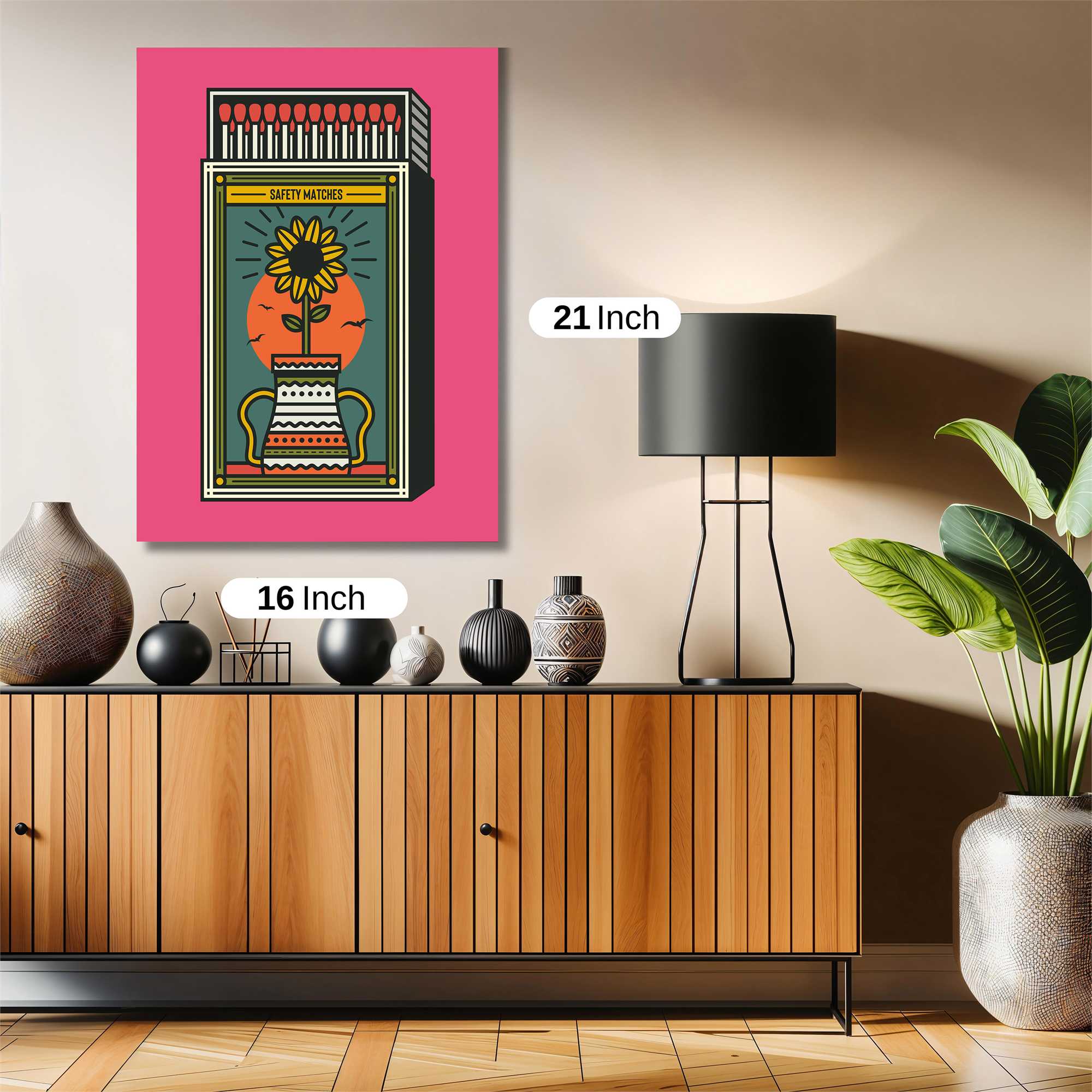 Sunflower Serenity Safe Wall Magnetic / M