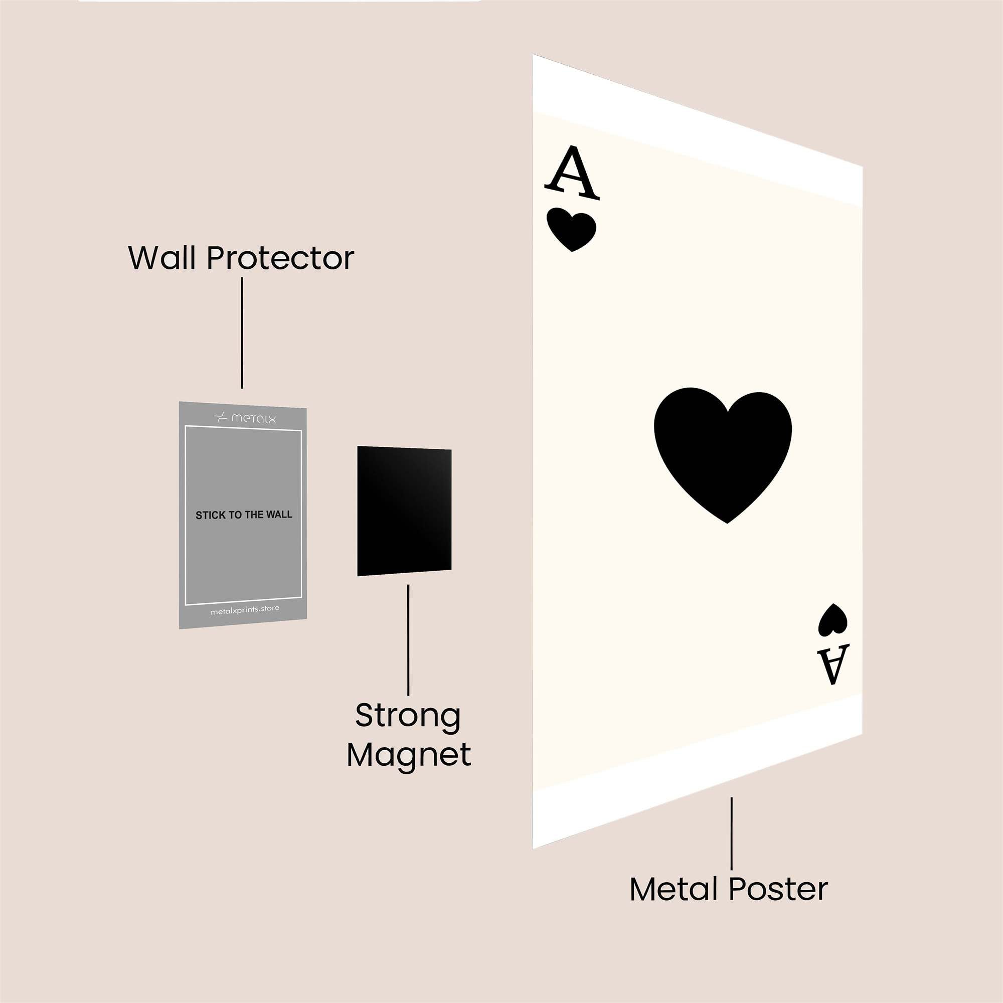 Ace Affection Safe Wall Magnetic / M