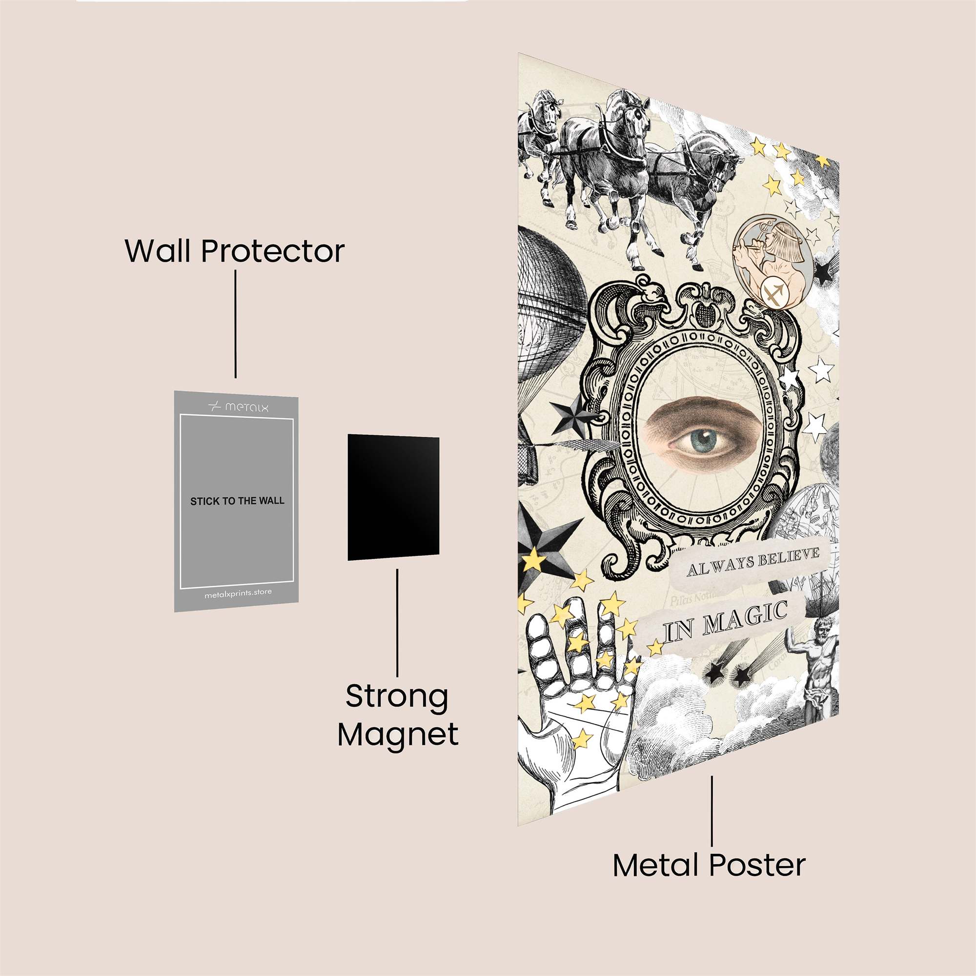 Eye Enigmatic Safe Wall Magnetic / M