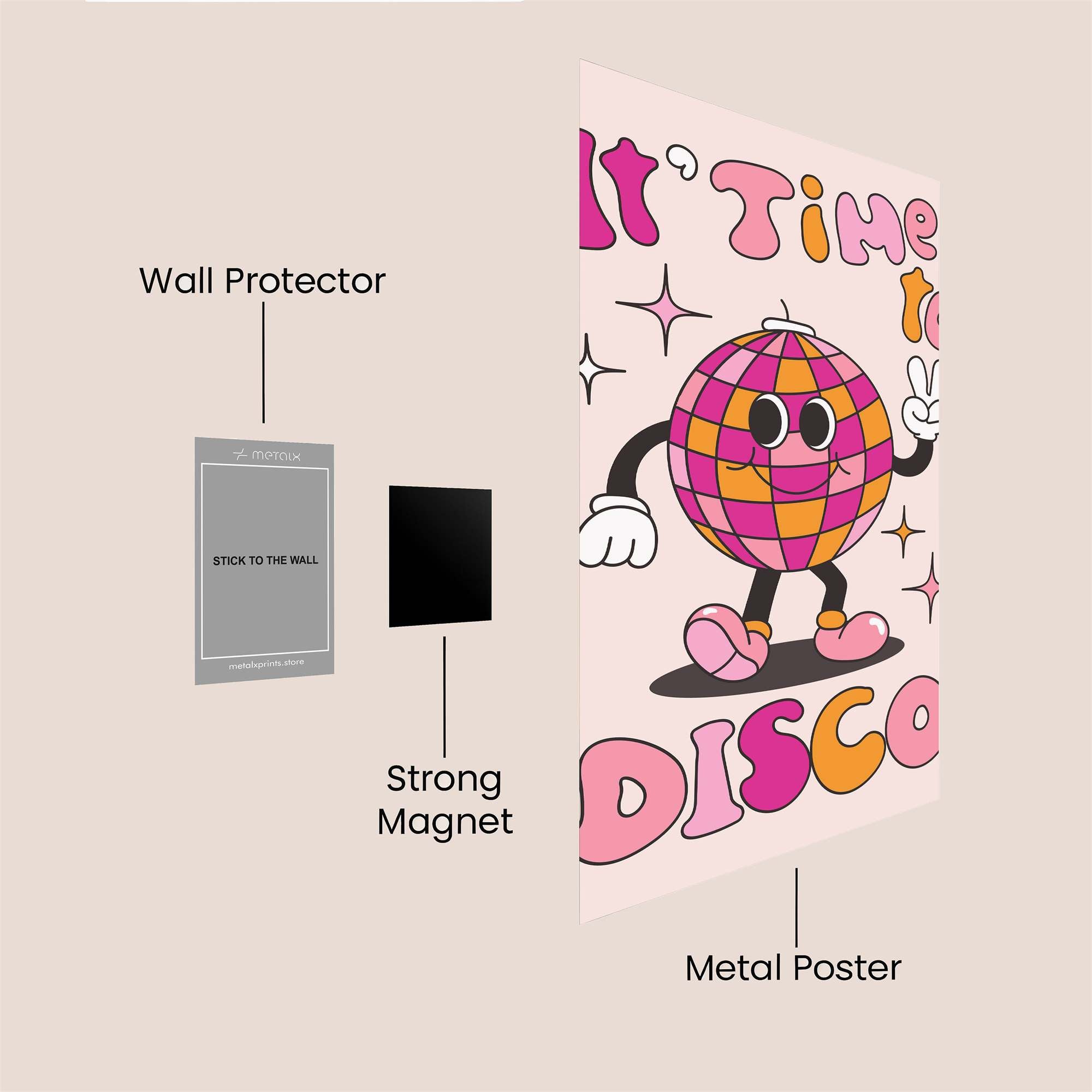 Disco Delight Safe Wall Magnetic / M
