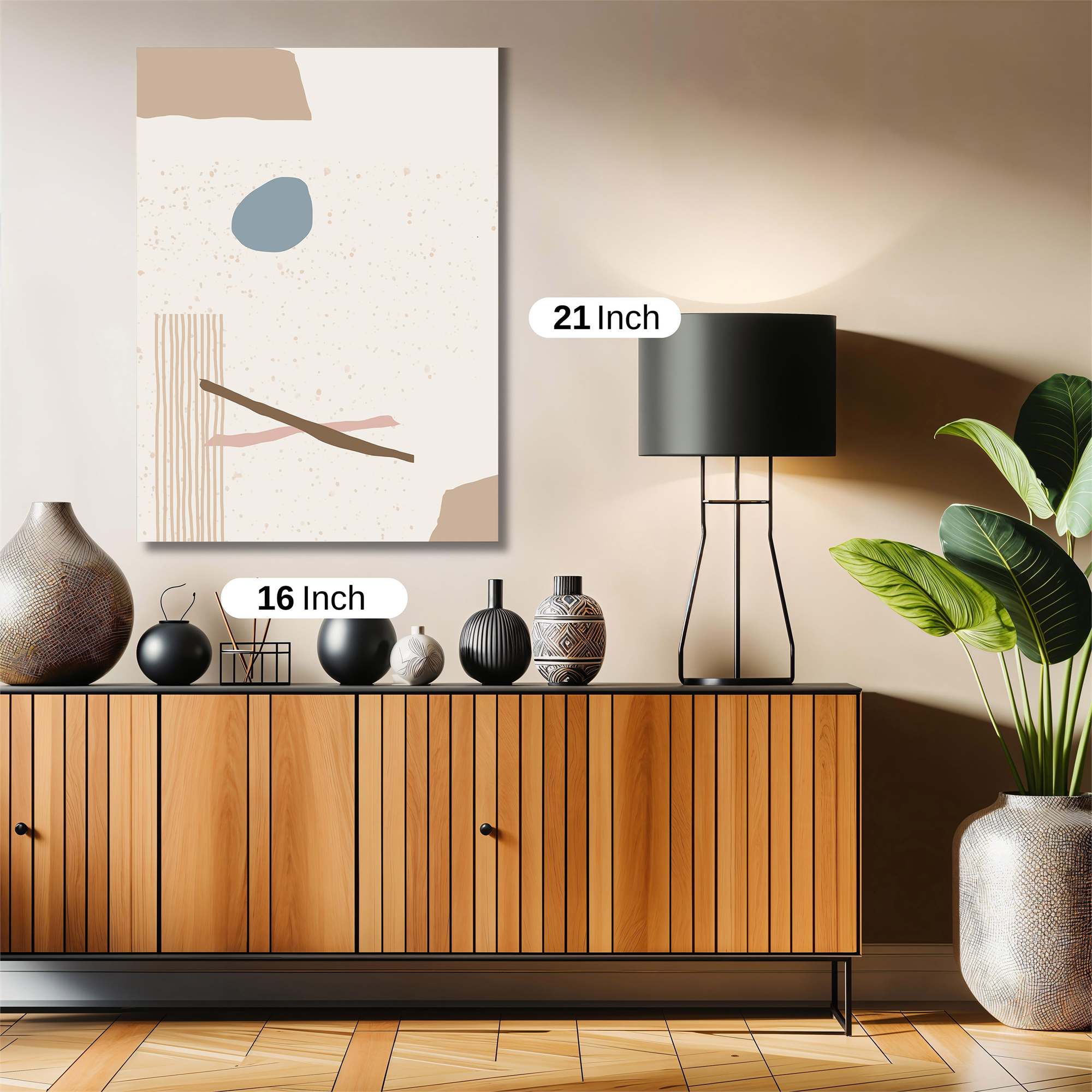 Abstract Calm Safe Wall Magnetic / M