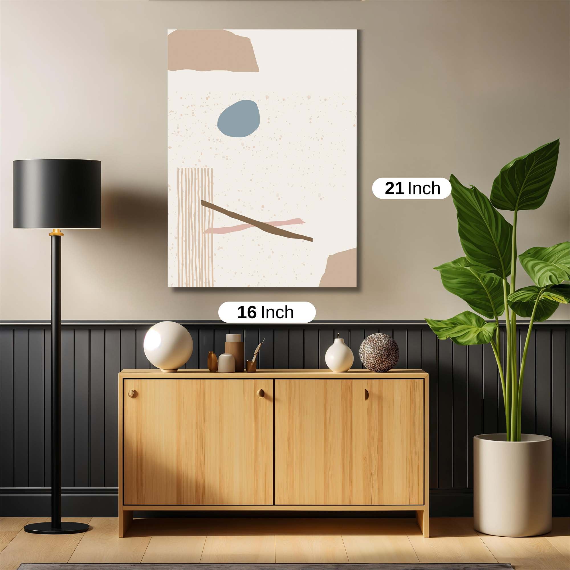 Abstract Calm Safe Wall Magnetic / M