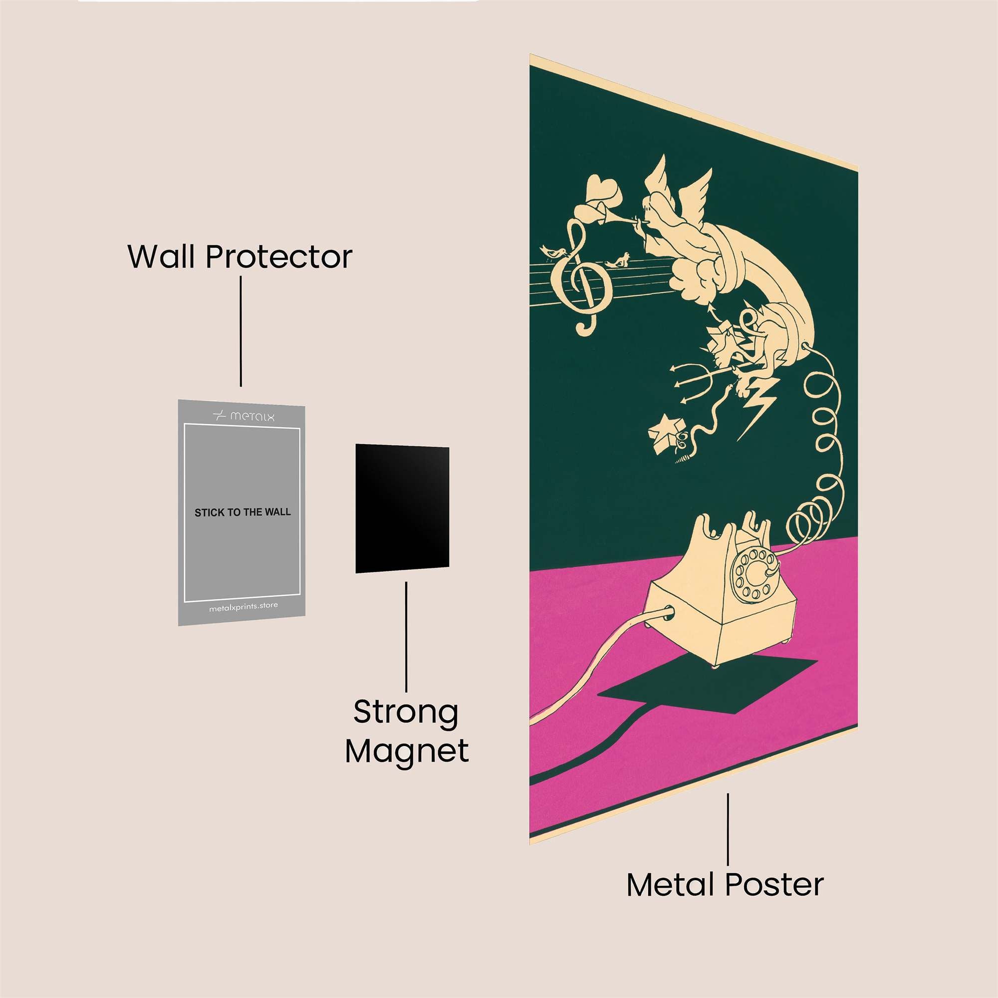 Angelic Whispers Safe Wall Magnetic / M