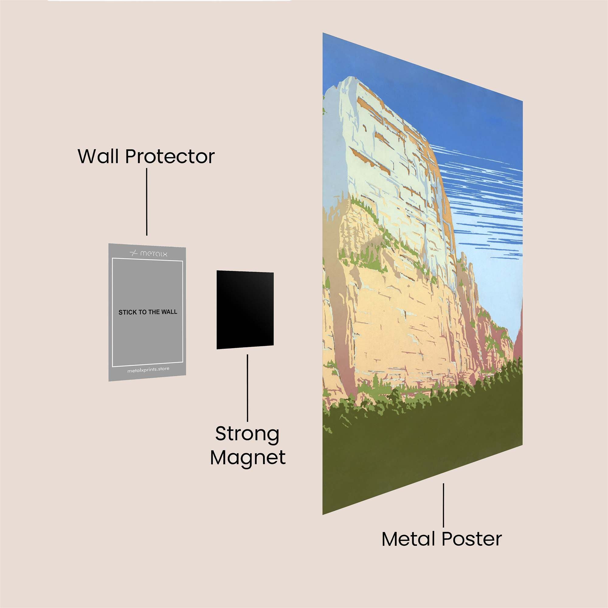 Zion Serenity Safe Wall Magnetic / M