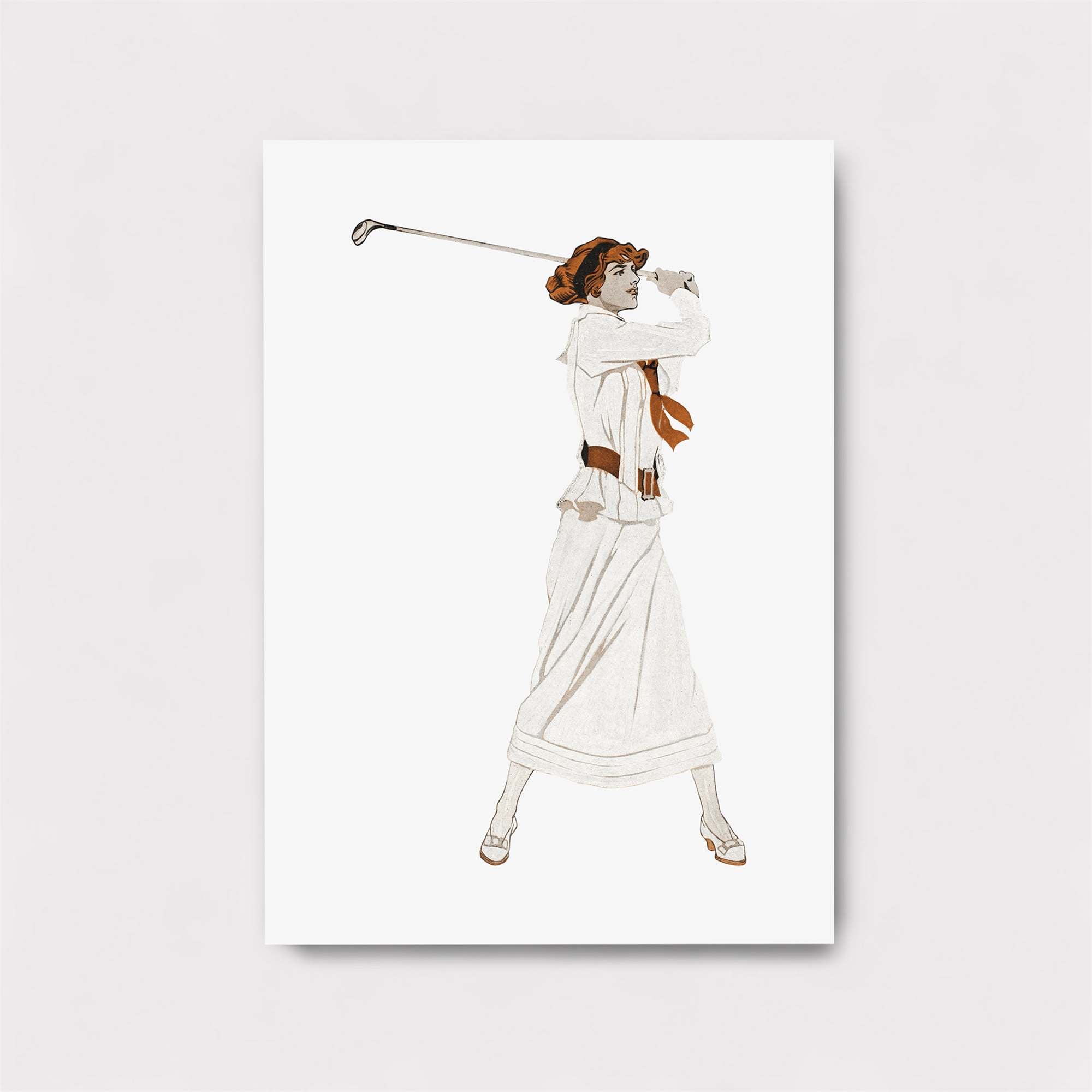 Golfer Graceful Safe Wall Magnetic / M