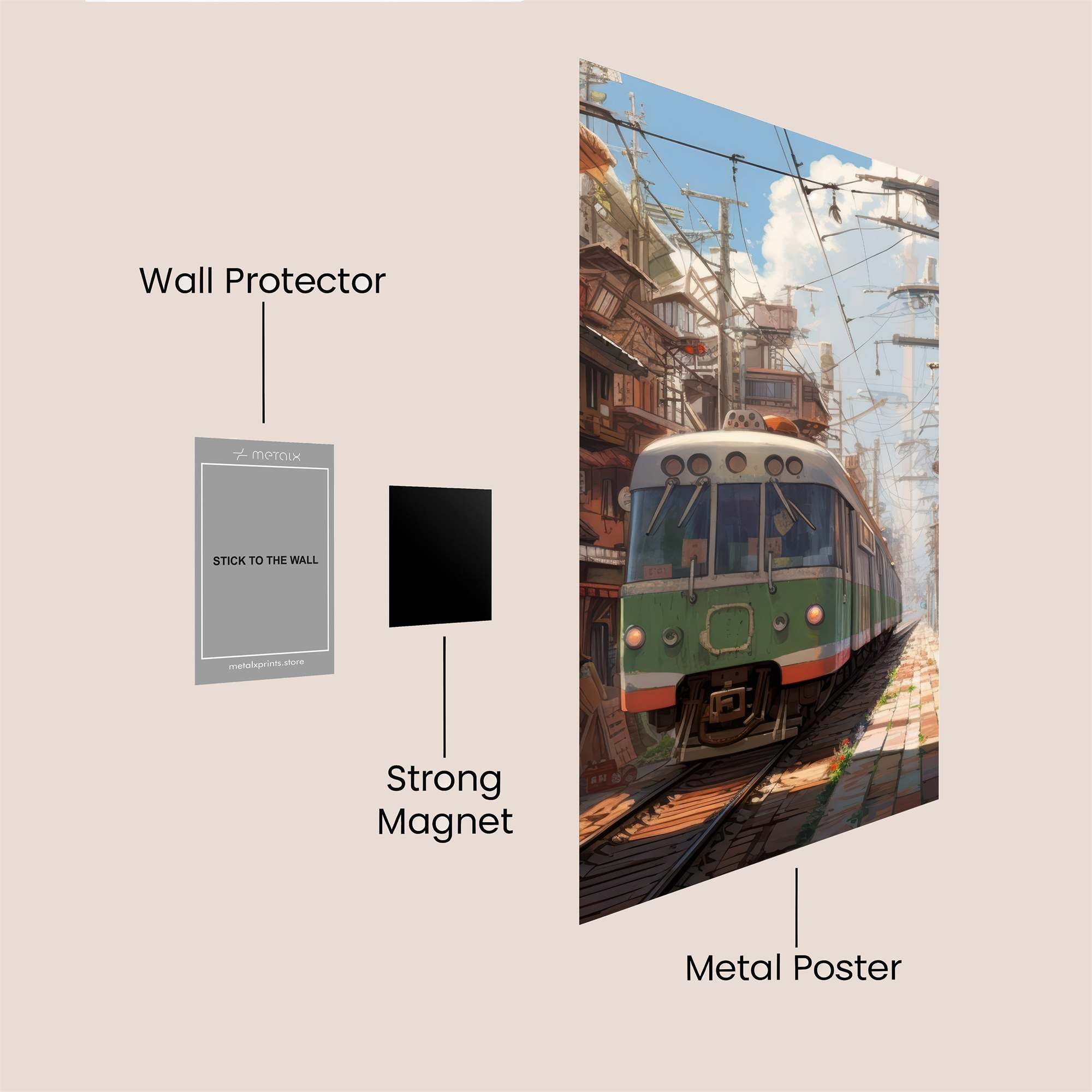 Train Tranquil Safe Wall Magnetic / M