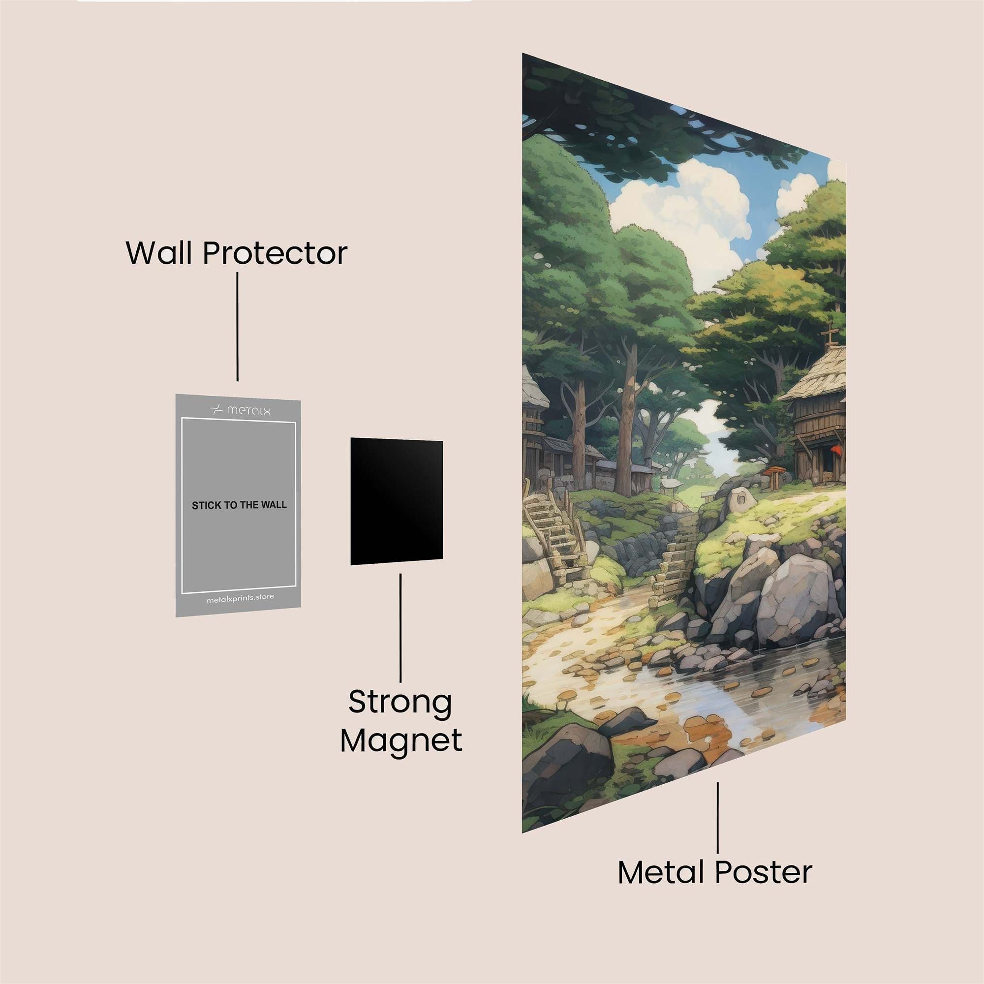 Forest Serenity Safe Wall Magnetic / M
