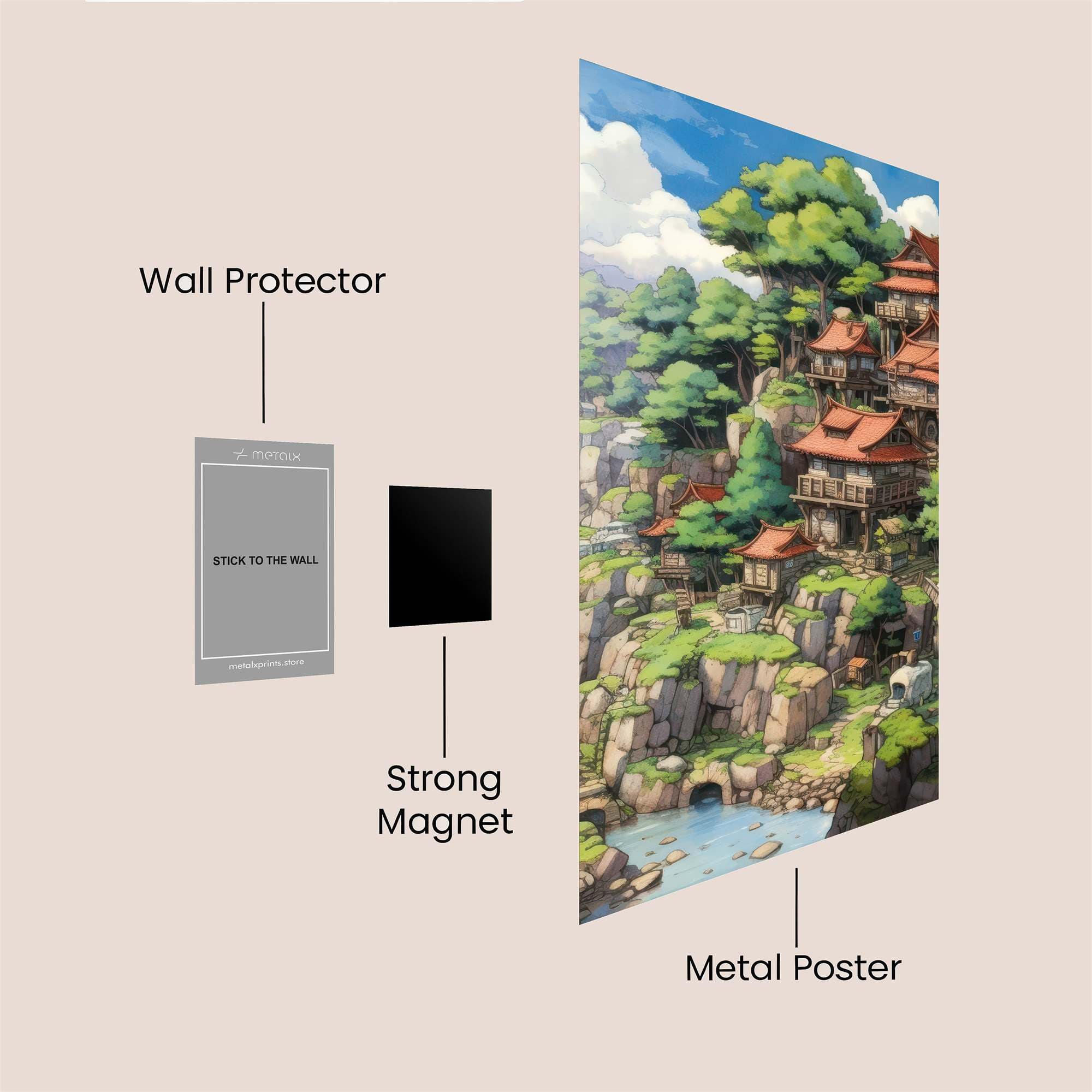 Hidden Serenity Safe Wall Magnetic / M