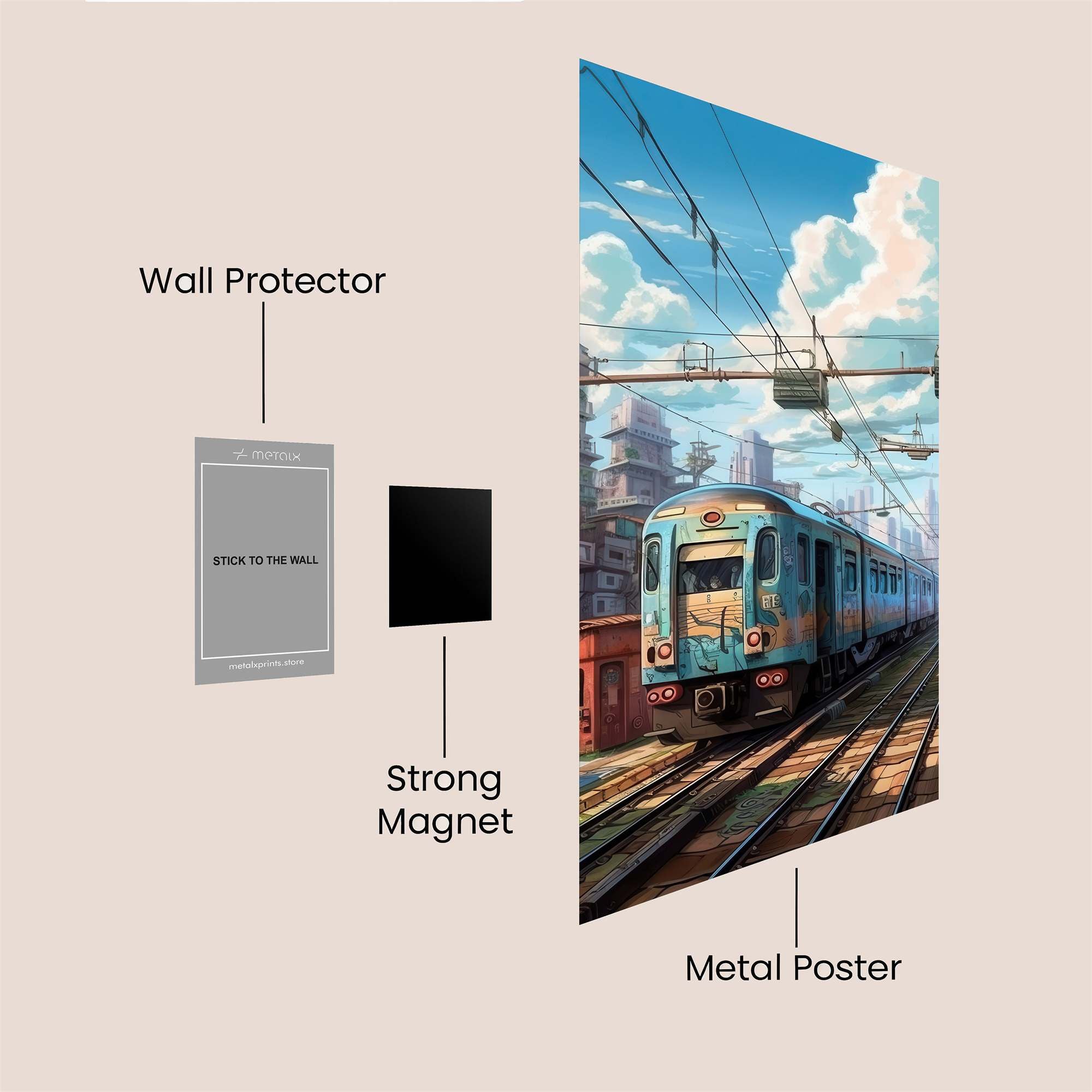Train Serenity Safe Wall Magnetic / M