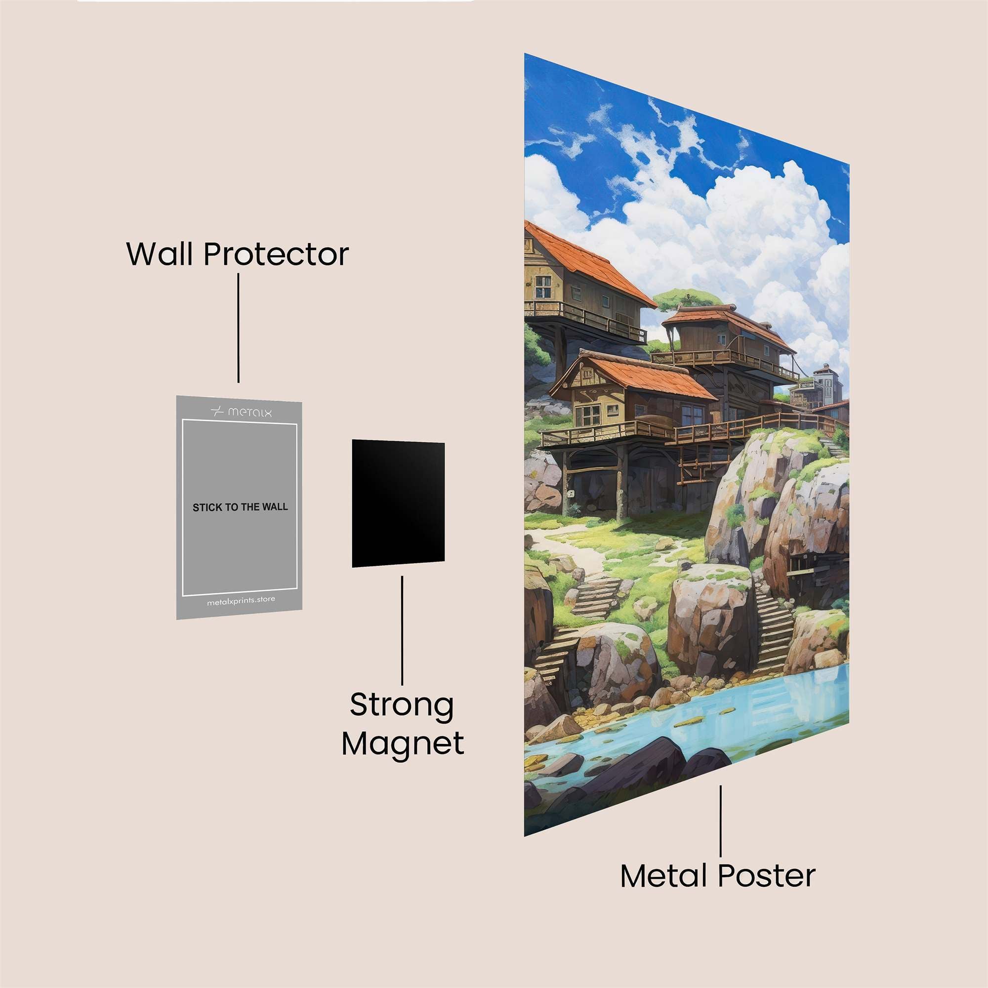 Skyward Serenity Safe Wall Magnetic / M