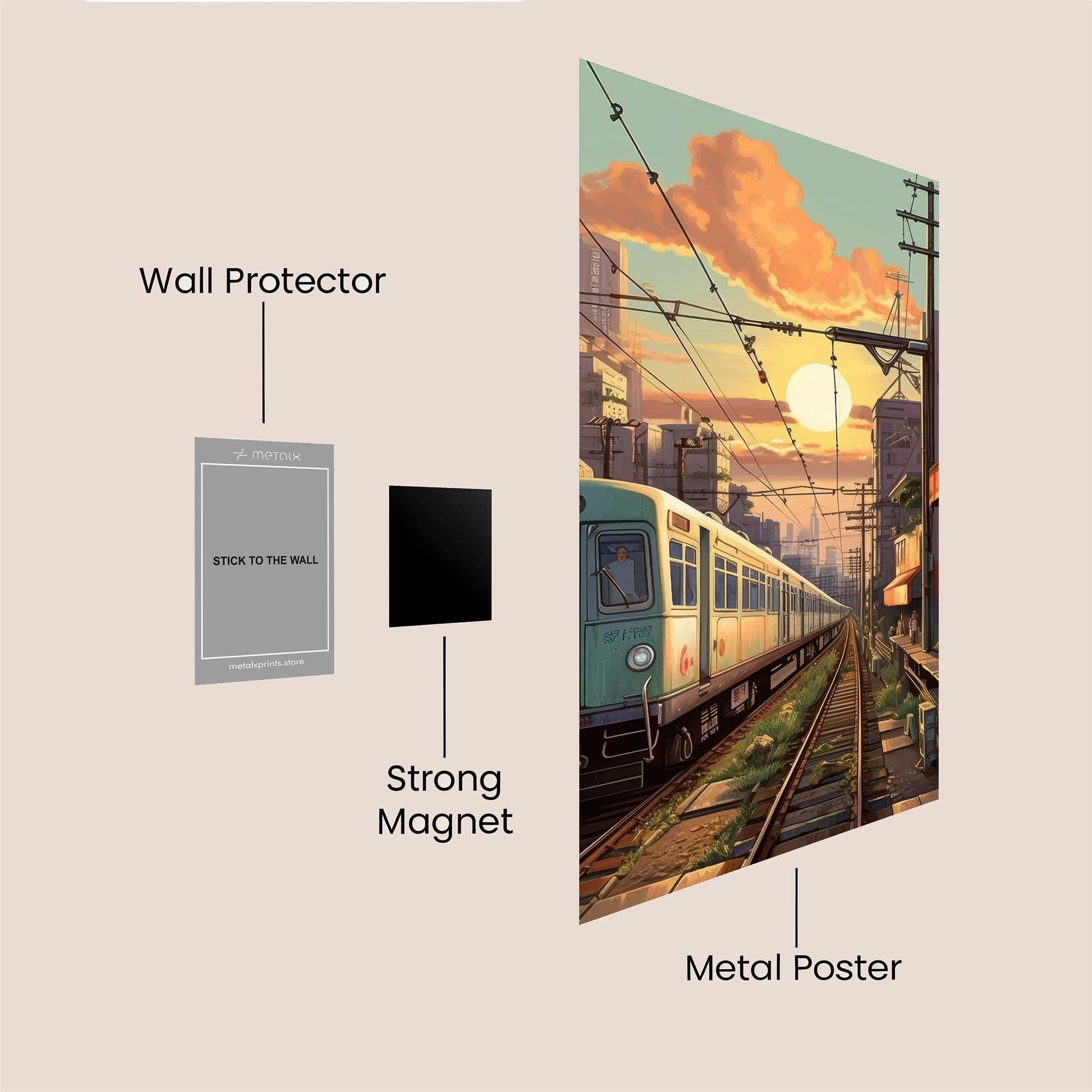 Tokyo Twilight Safe Wall Magnetic / M