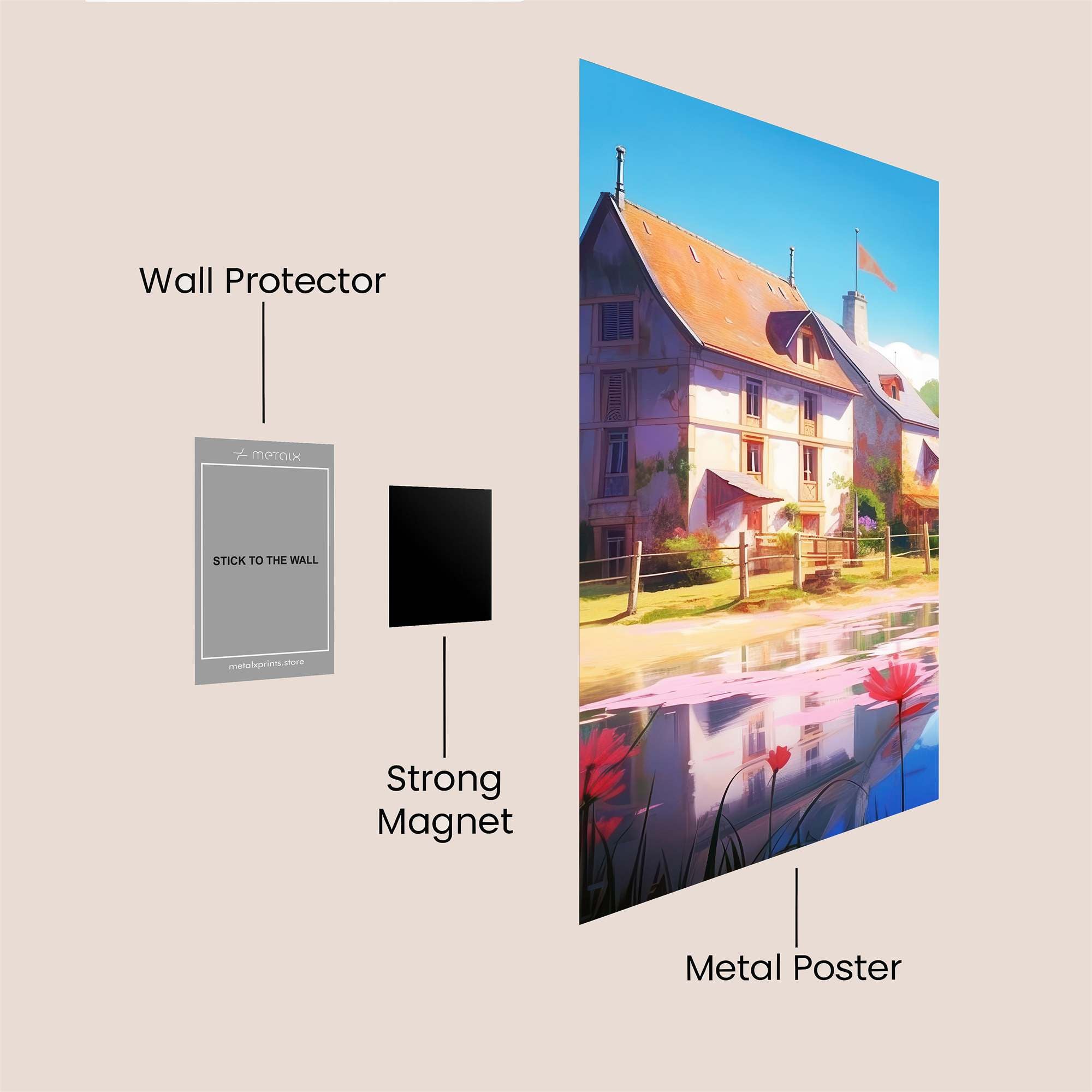 Flamingo Serenity Safe Wall Magnetic / M