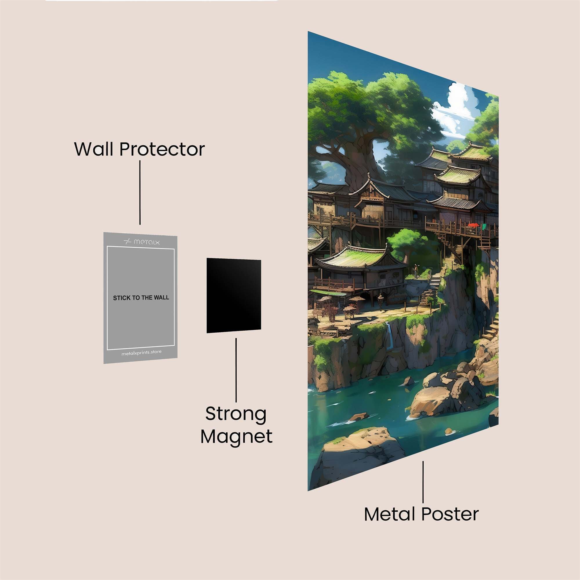 Treehouse Tranquil Safe Wall Magnetic / M