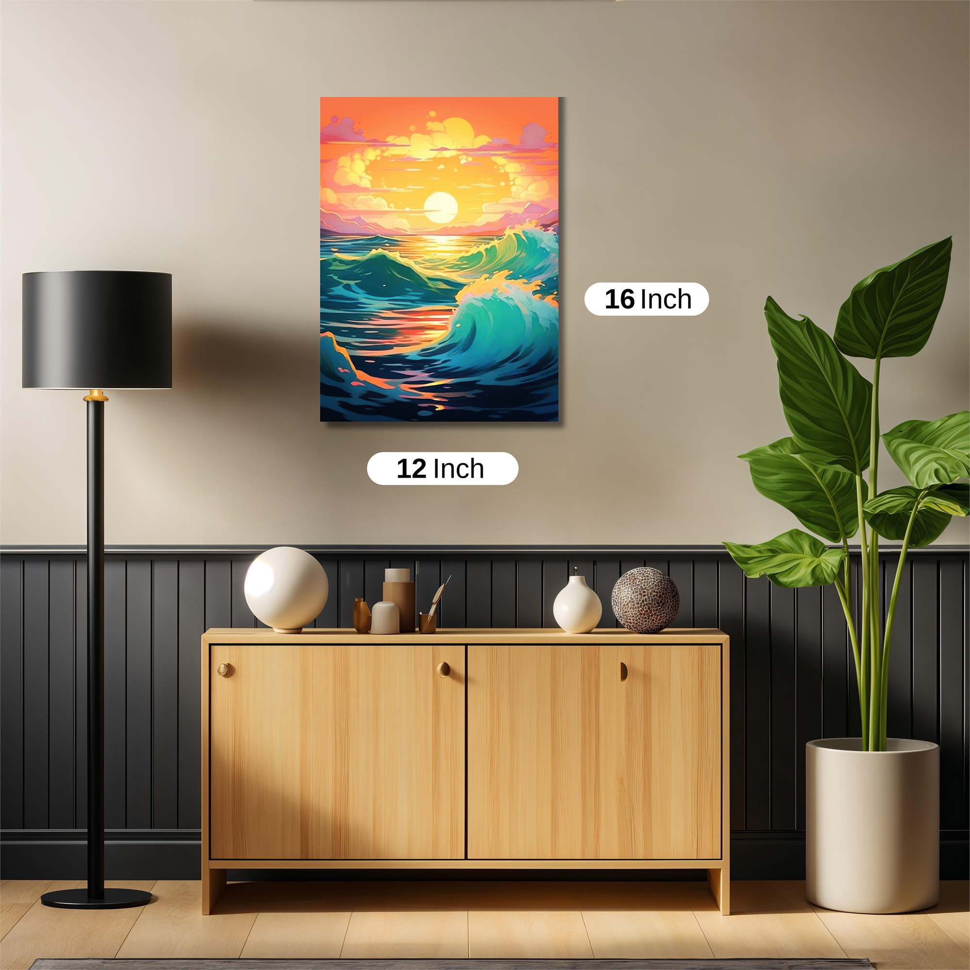 Sunset Serenity Safe Wall Magnetic / M