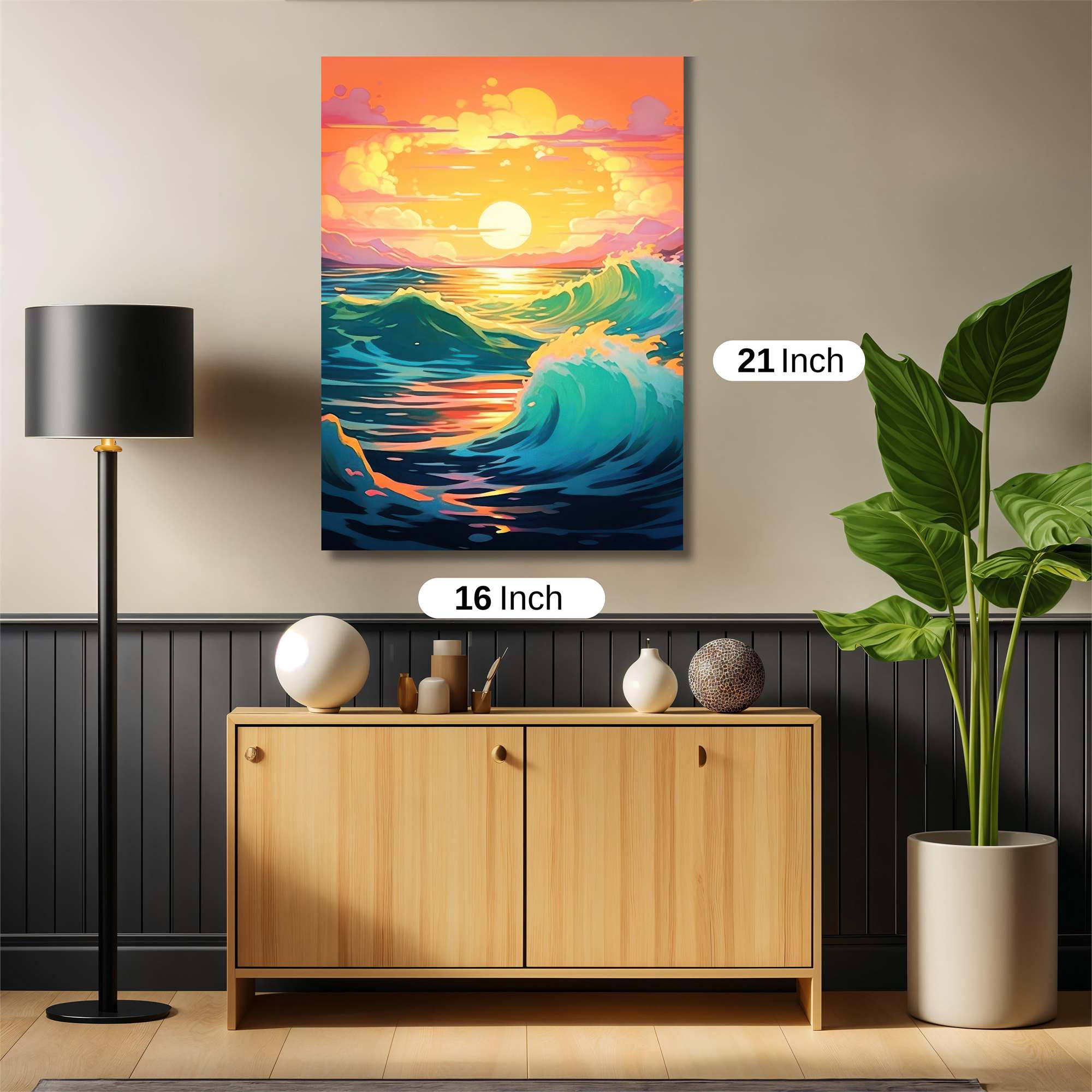 Sunset Serenity Safe Wall Magnetic / M