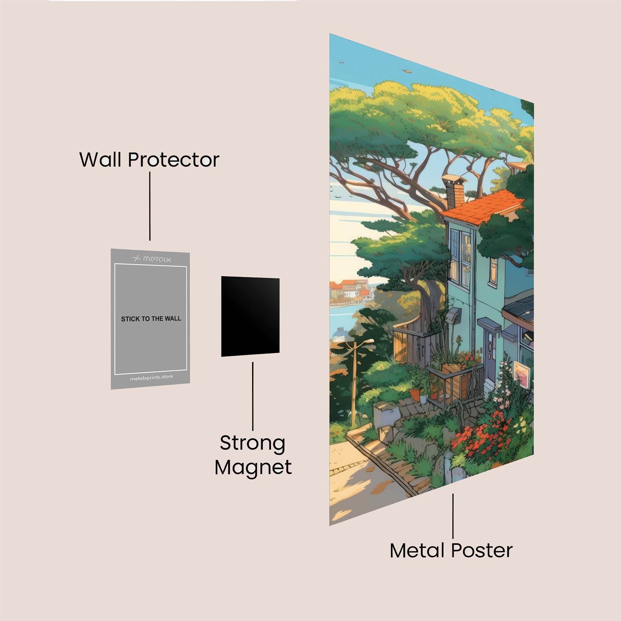 Seaside Serenity Safe Wall Magnetic / M