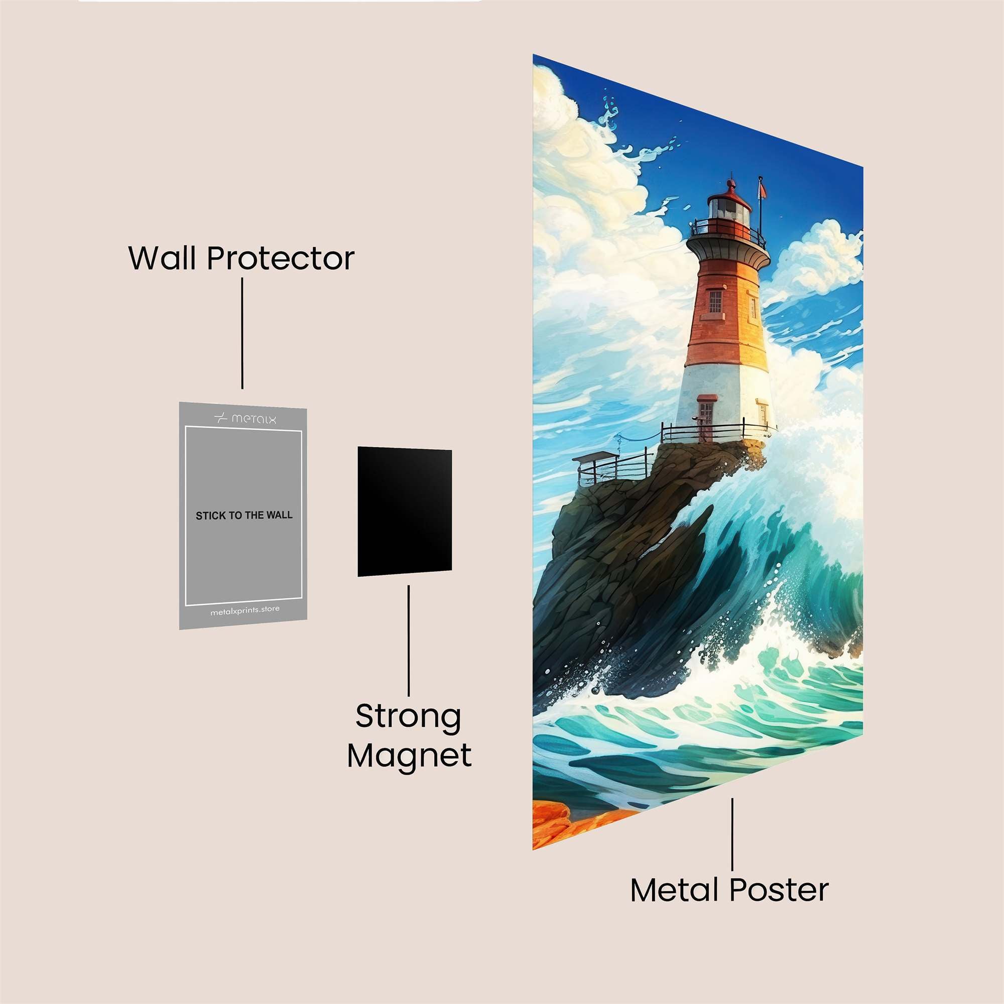 Lighthouse Triumph Safe Wall Magnetic / M