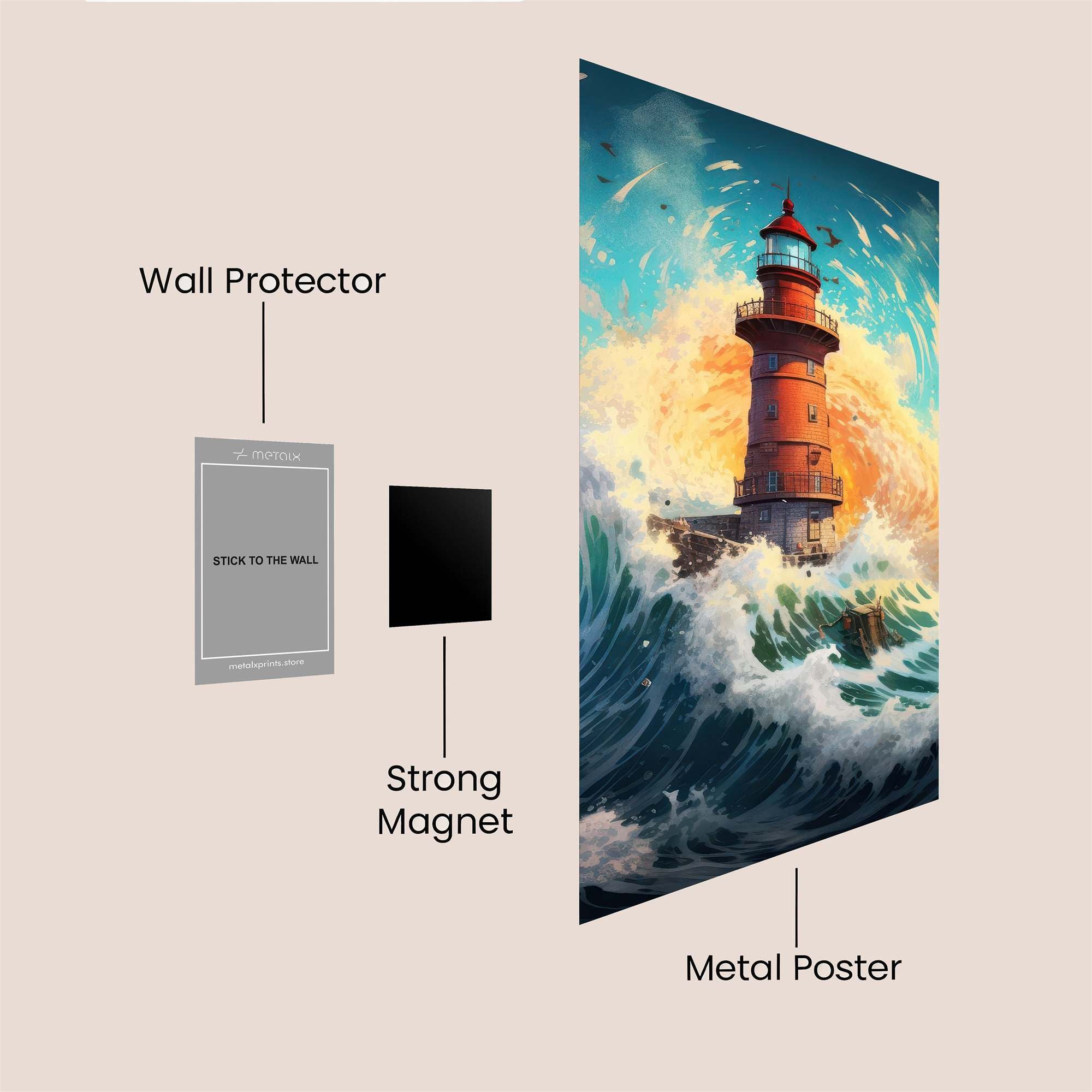 Lighthouse Tempest Safe Wall Magnetic / M
