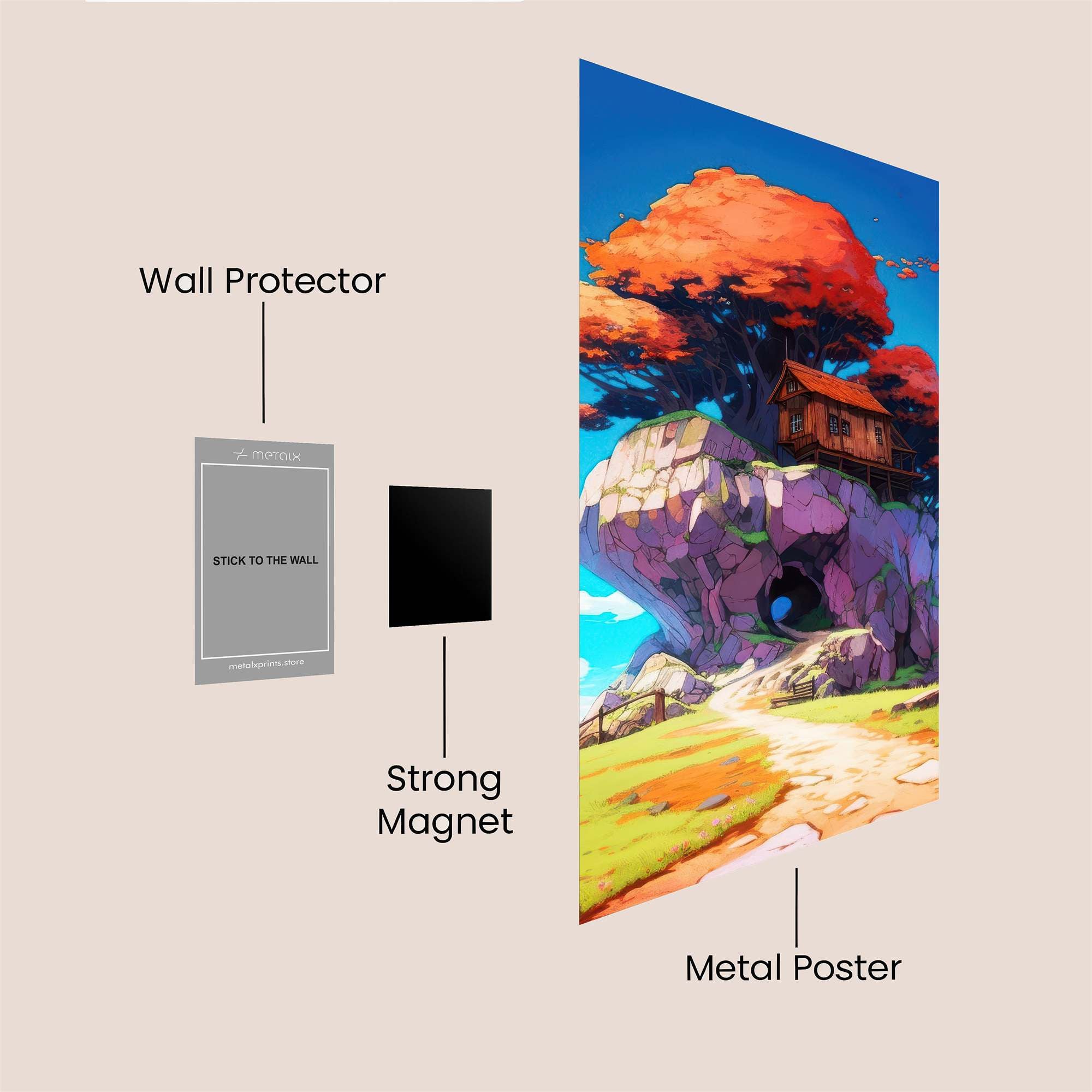 Treehouse Tranquil Safe Wall Magnetic / M
