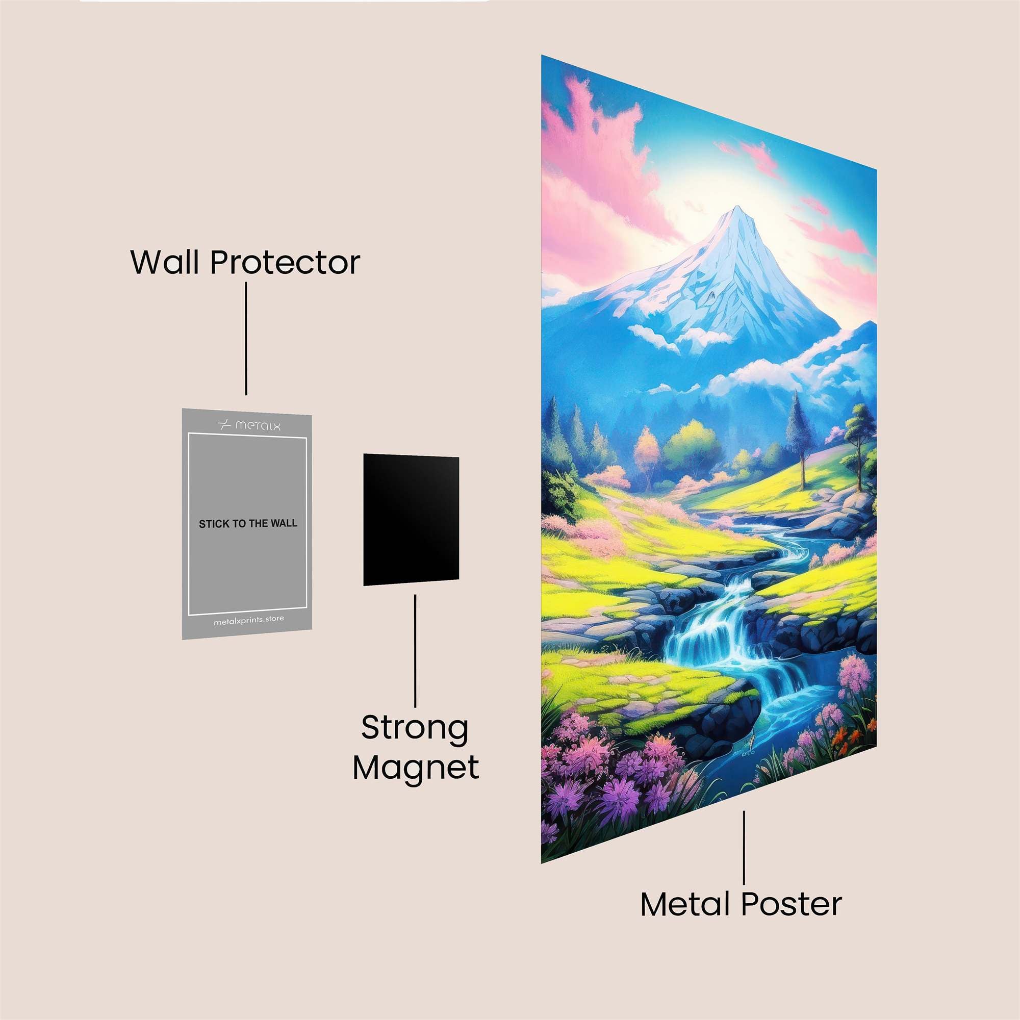 Mountain Serenity Safe Wall Magnetic / M