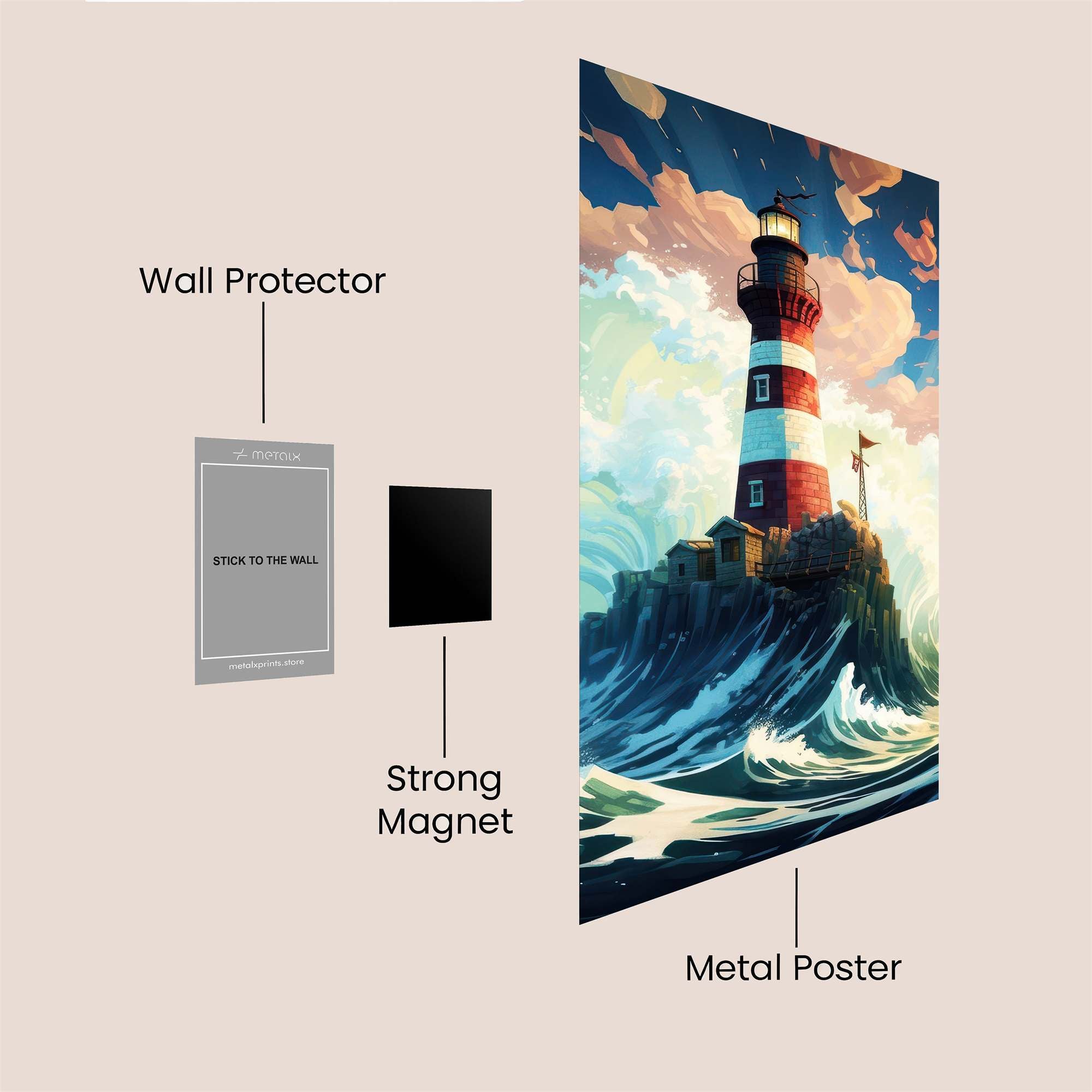 Lighthouse Valor Safe Wall Magnetic / M
