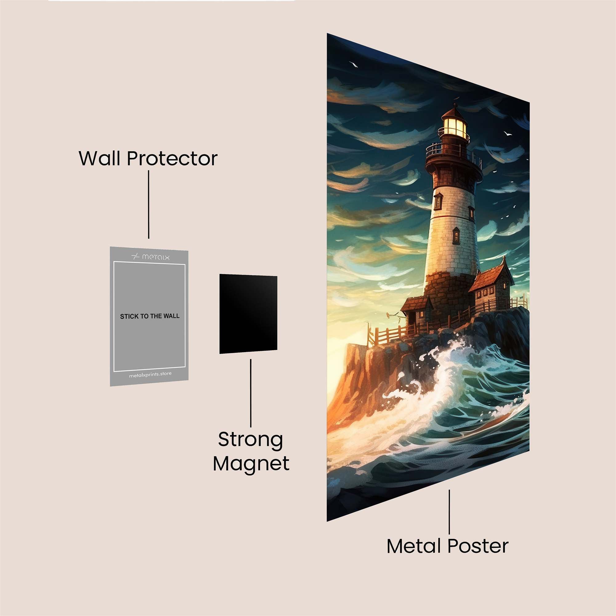 Beacon Tempest Safe Wall Magnetic / M