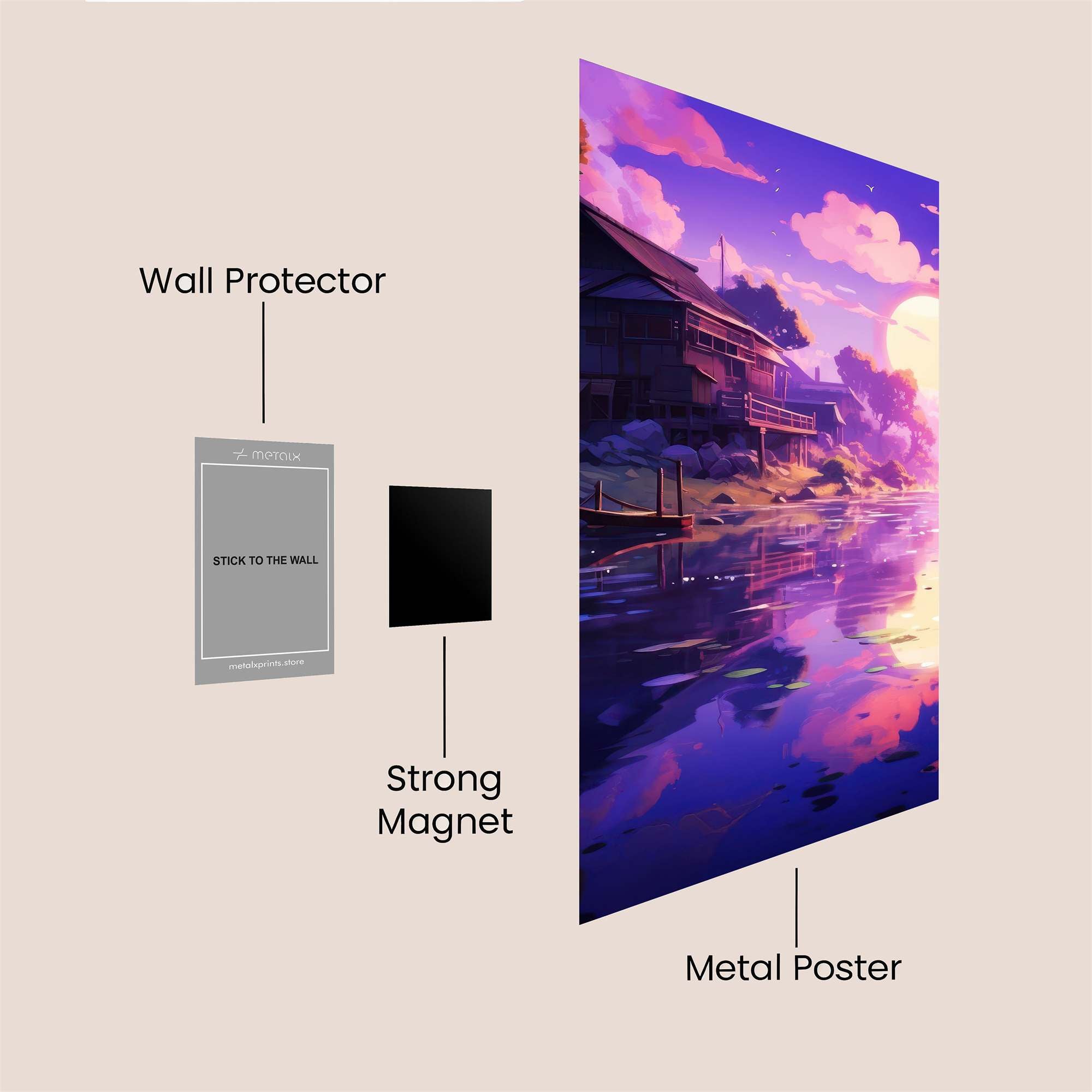 Moonlit Serenity Safe Wall Magnetic / M