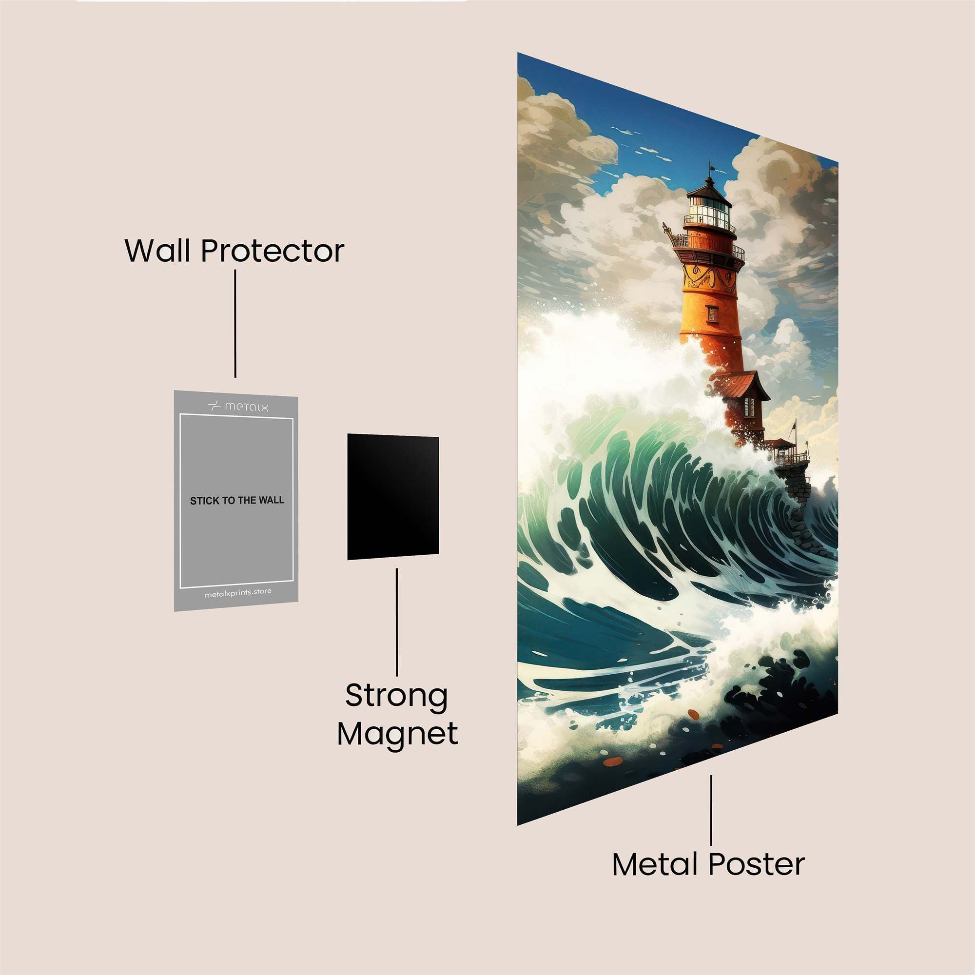 Lighthouse Turmoil Safe Wall Magnetic / M