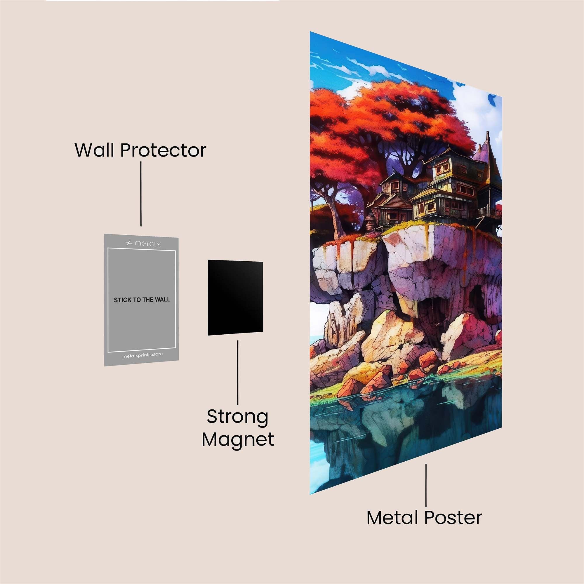 Treehouse Tranquil Safe Wall Magnetic / M