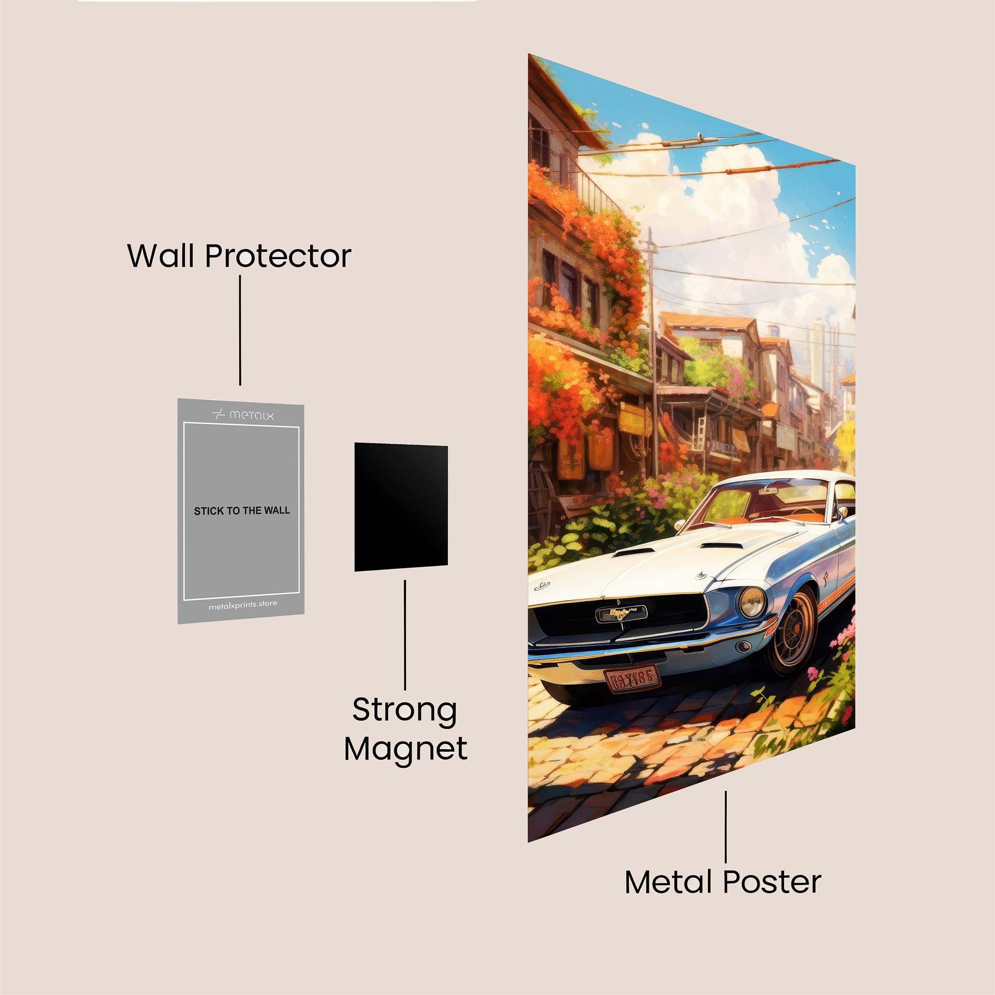 Mustang Serenity Safe Wall Magnetic / M
