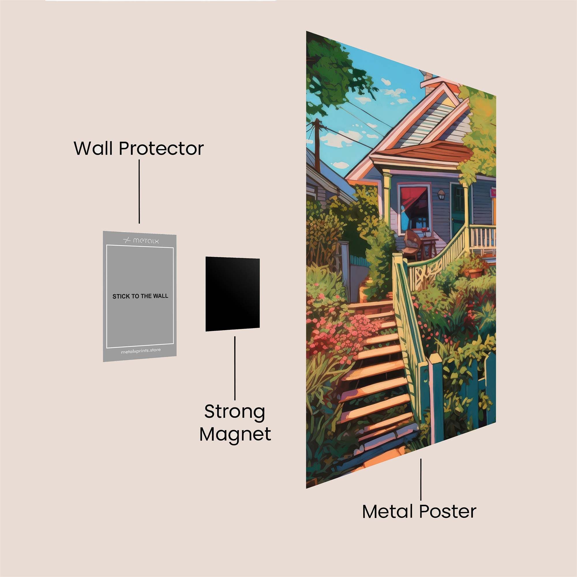 Cottage Serenity Safe Wall Magnetic / M