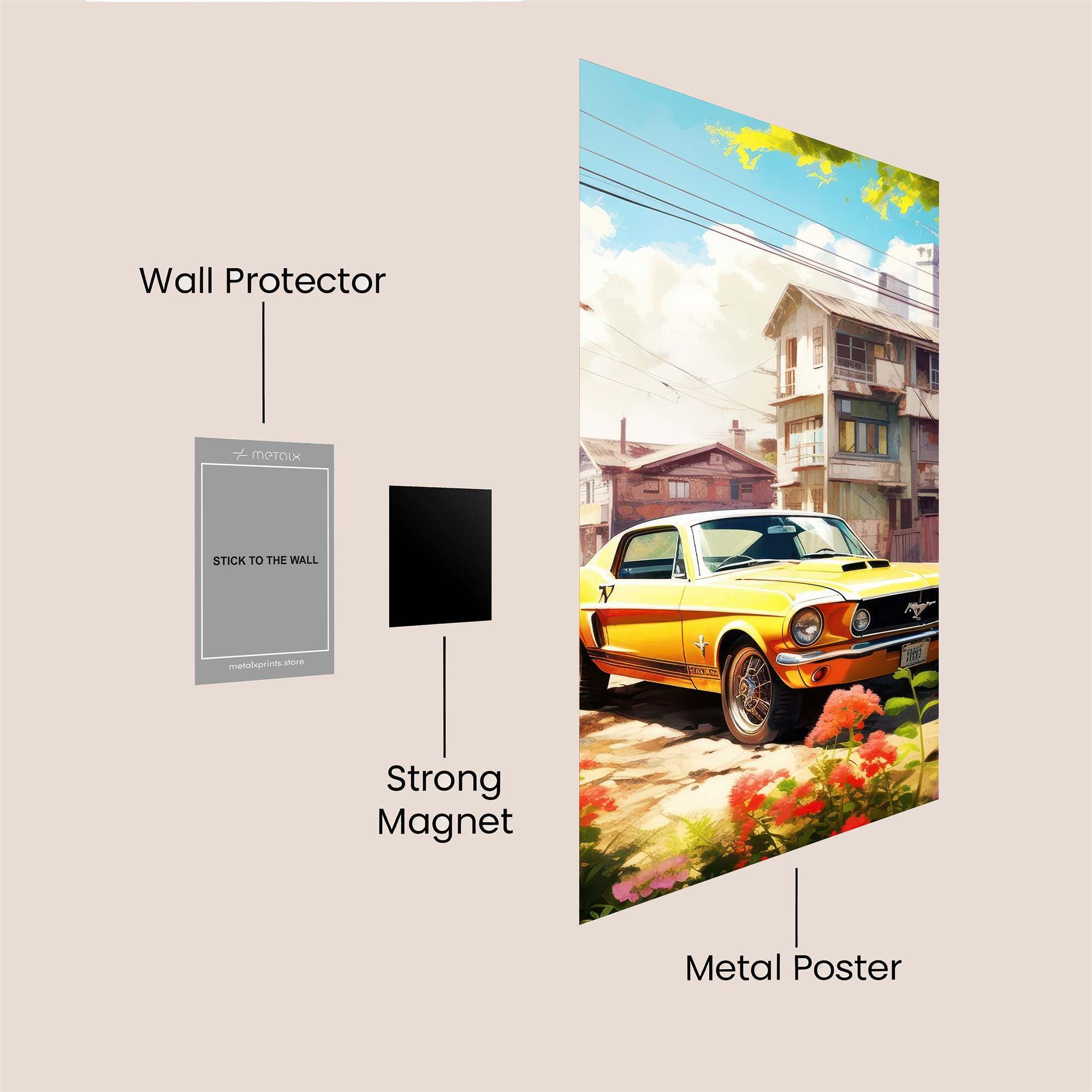 Mustang Serenity Safe Wall Magnetic / M