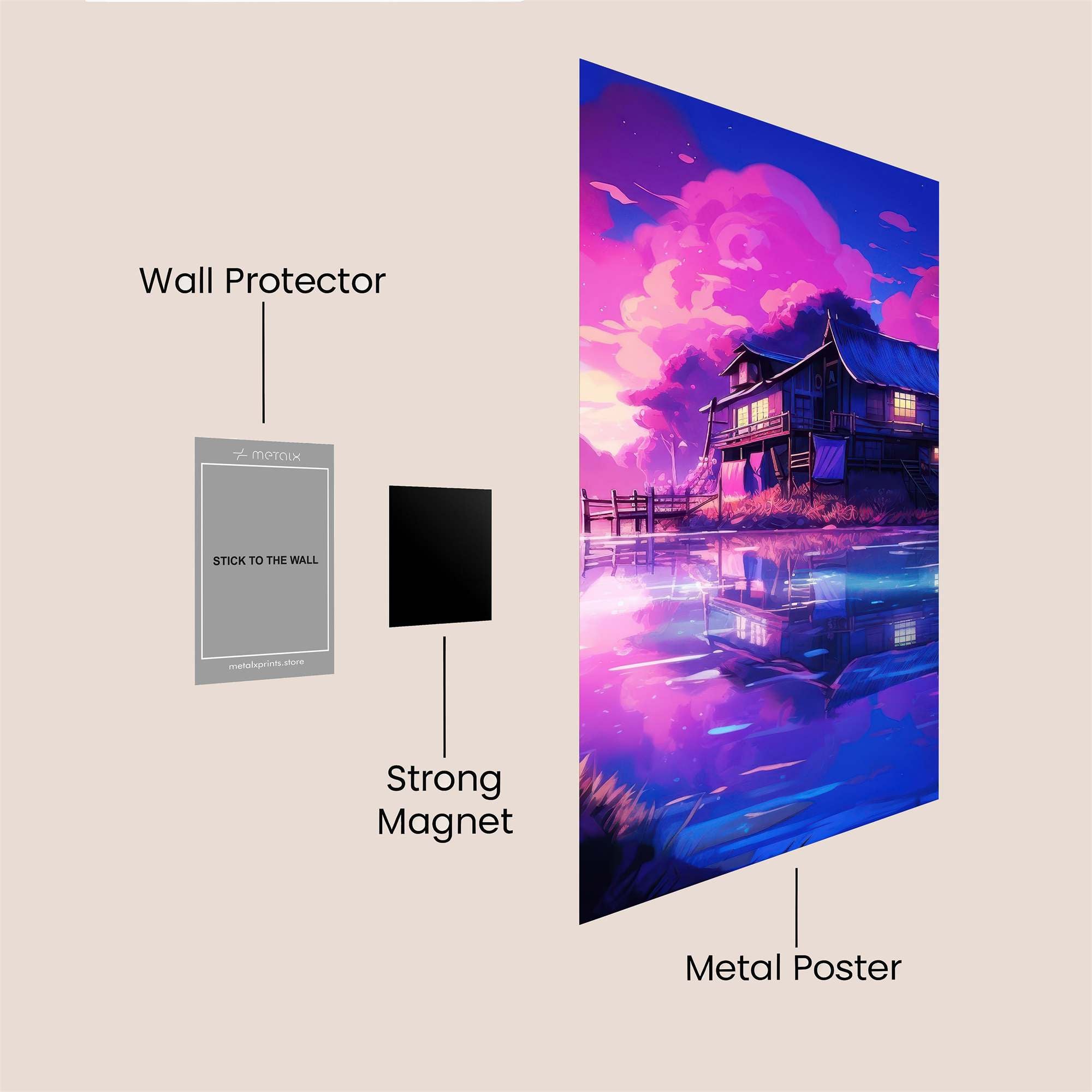 Cabin Dreamscape Safe Wall Magnetic / M