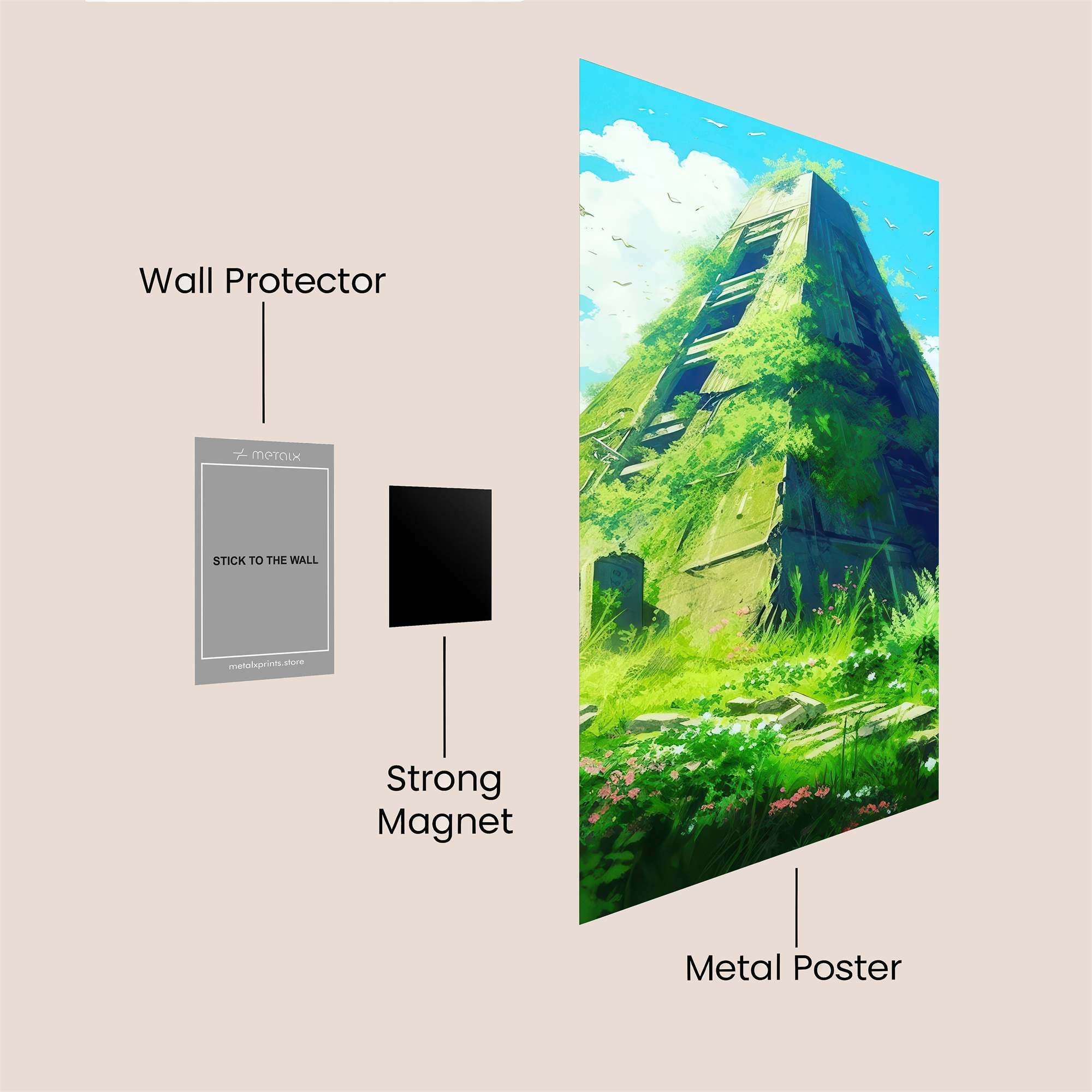 Pyramid Serenity Safe Wall Magnetic / M